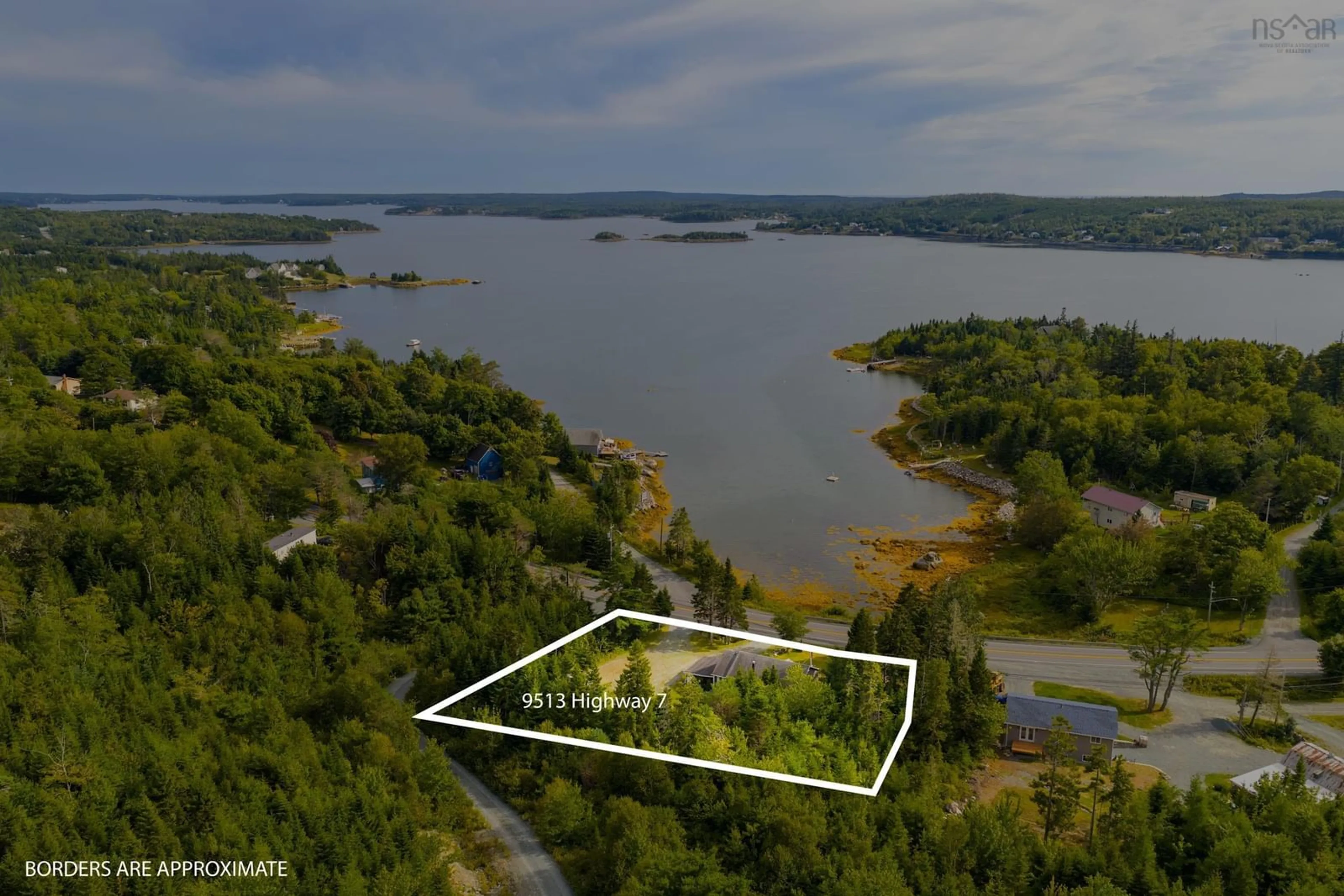 A pic from outside/outdoor area/front of a property/back of a property/a pic from drone, water/lake/river/ocean view for 9513 Highway 7, Head Of Jeddore Nova Scotia B0J 2L0