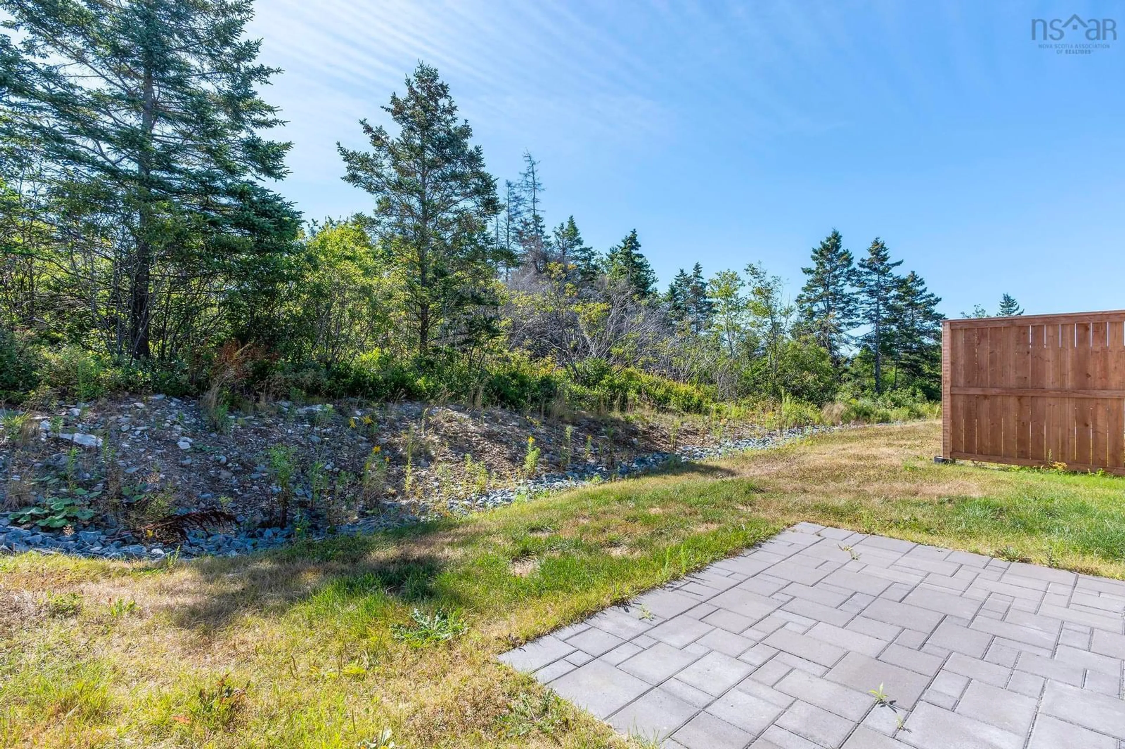 Patio, forest/trees view for 162 Sailors Trail, Eastern Passage Nova Scotia B3G 0A1
