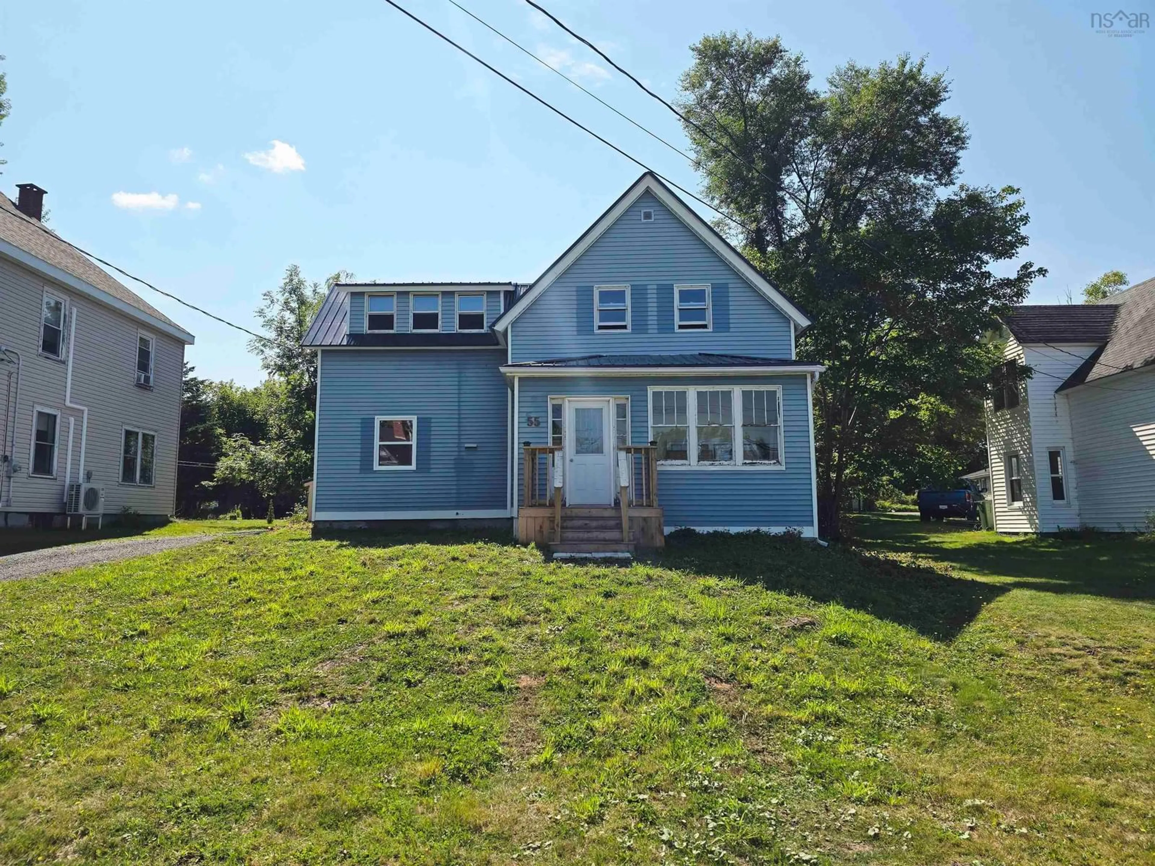 A pic from outside/outdoor area/front of a property/back of a property/a pic from drone, street for 55 Bridge Ave, Stellarton Nova Scotia B0K 1S0