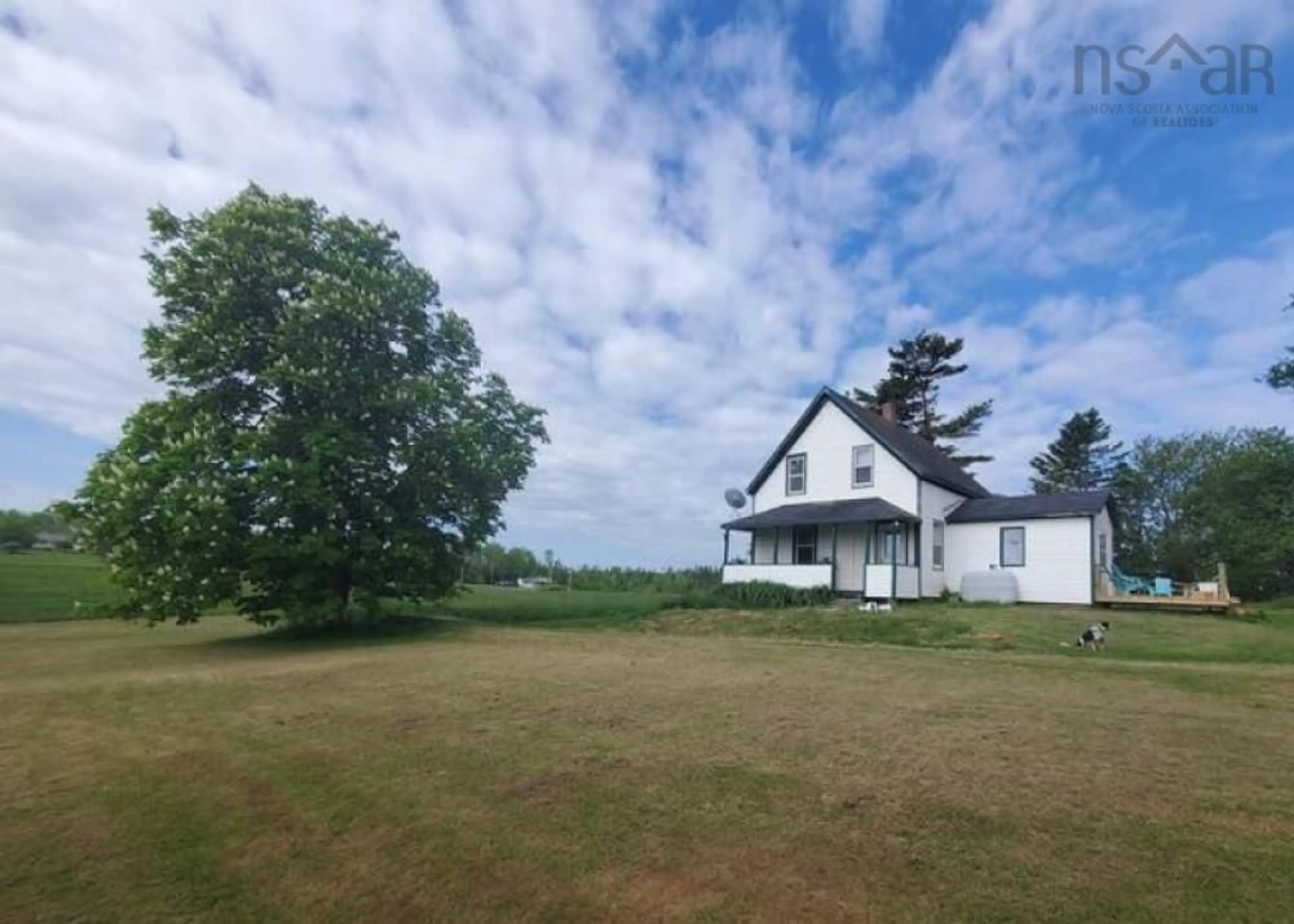 A pic from outside/outdoor area/front of a property/back of a property/a pic from drone, building for 43 Eds Lane, Caribou River Nova Scotia B0K 1H0