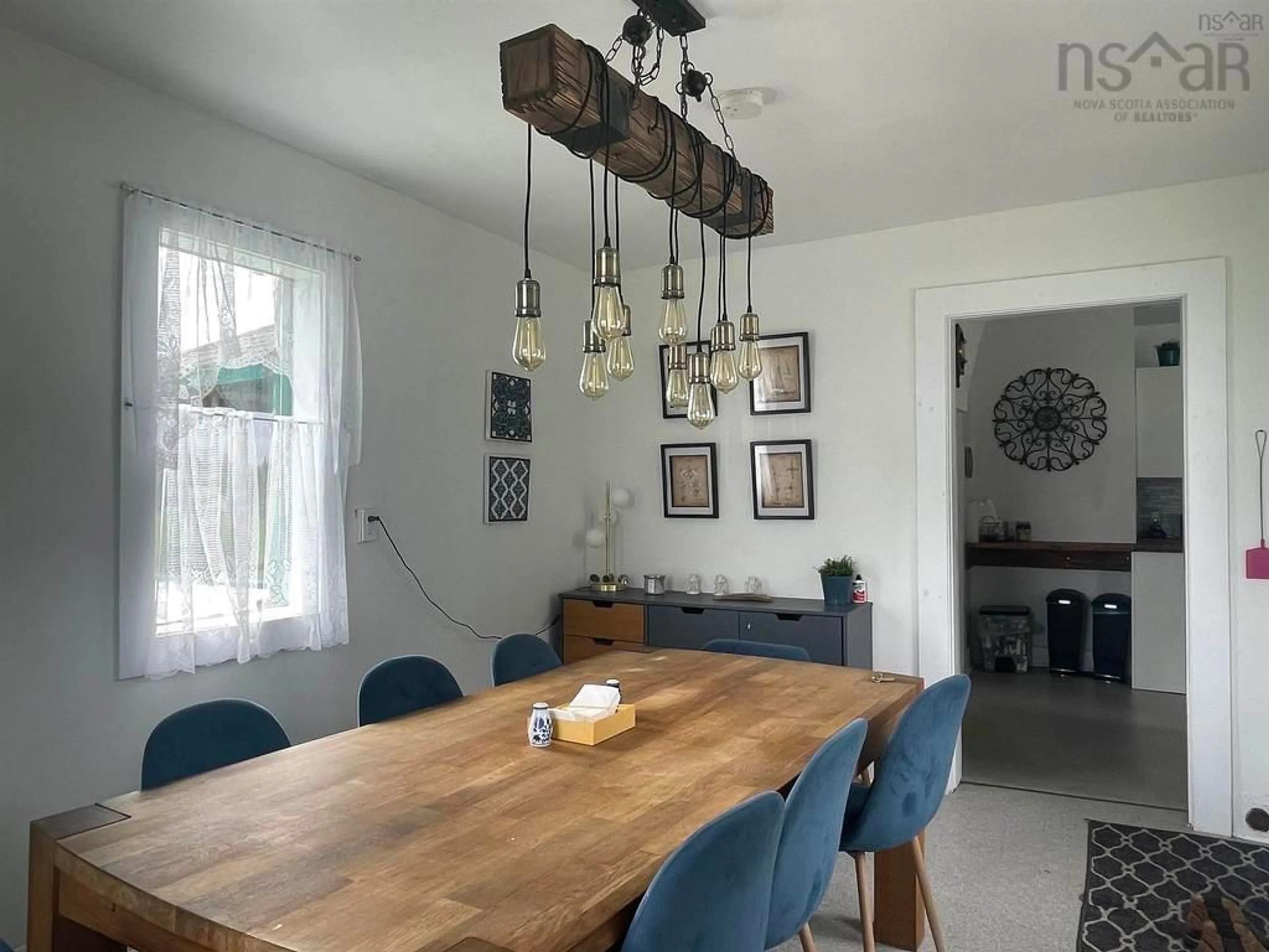 Dining room, wood/laminate floor for 43 Eds Lane, Caribou River Nova Scotia B0K 1H0