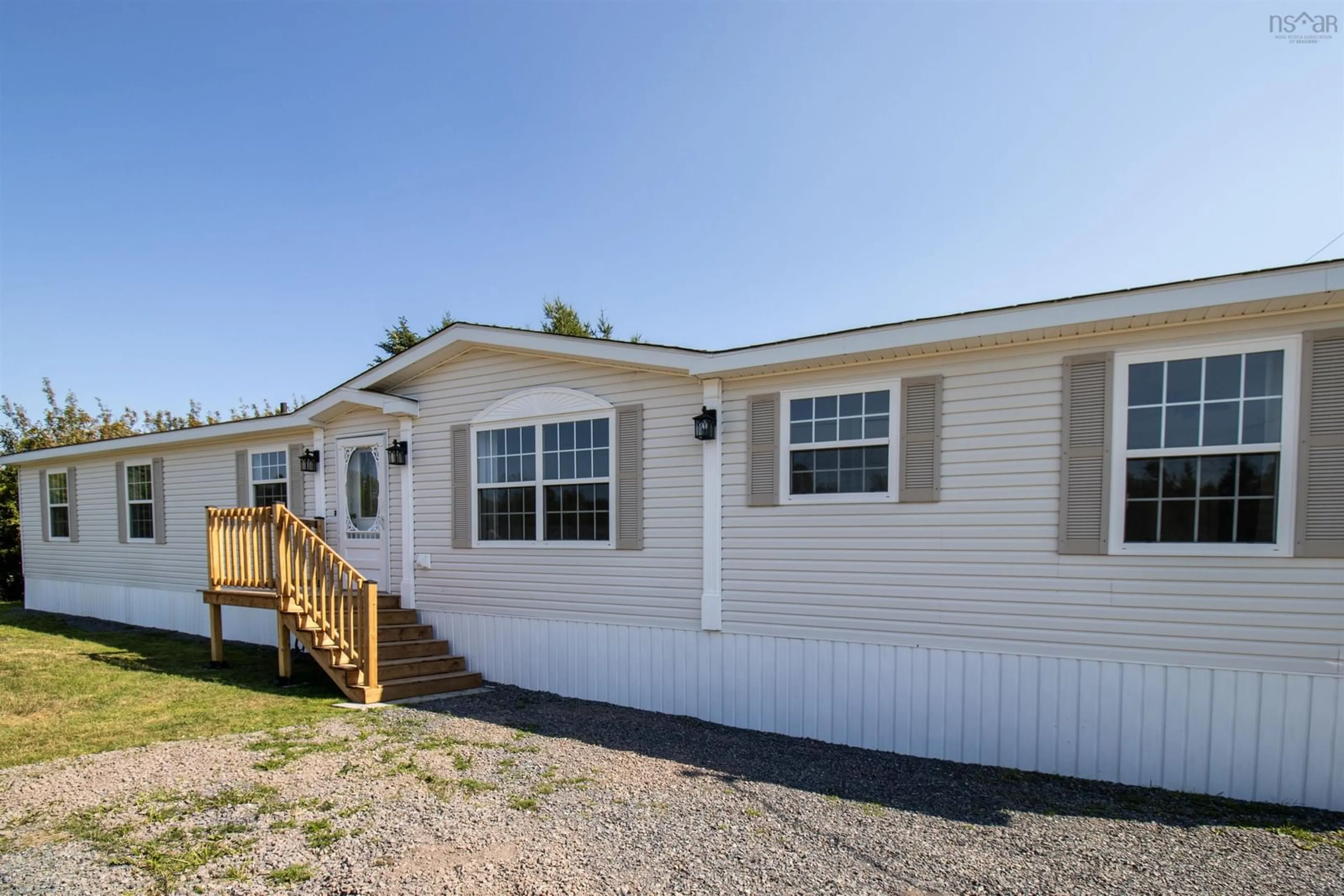 Home with vinyl exterior material, street for 24 Bridgeview Dr, Murray Siding Nova Scotia B6L 3B5