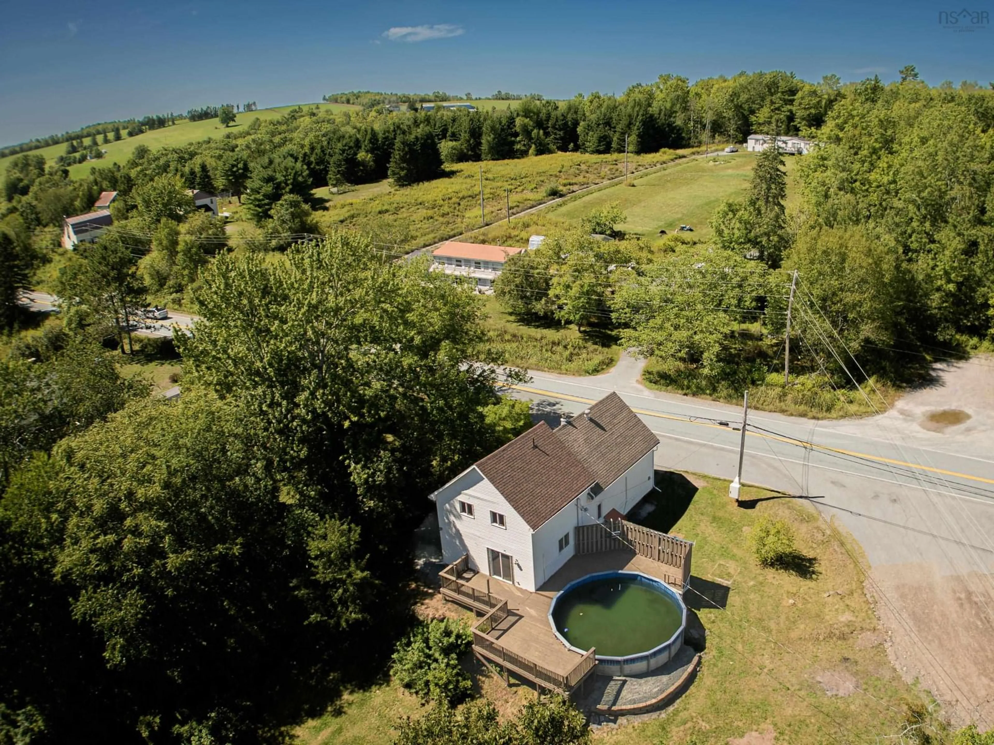 A pic from outside/outdoor area/front of a property/back of a property/a pic from drone, unknown for 343 Highway 224, Gays River Nova Scotia B0N 2H0