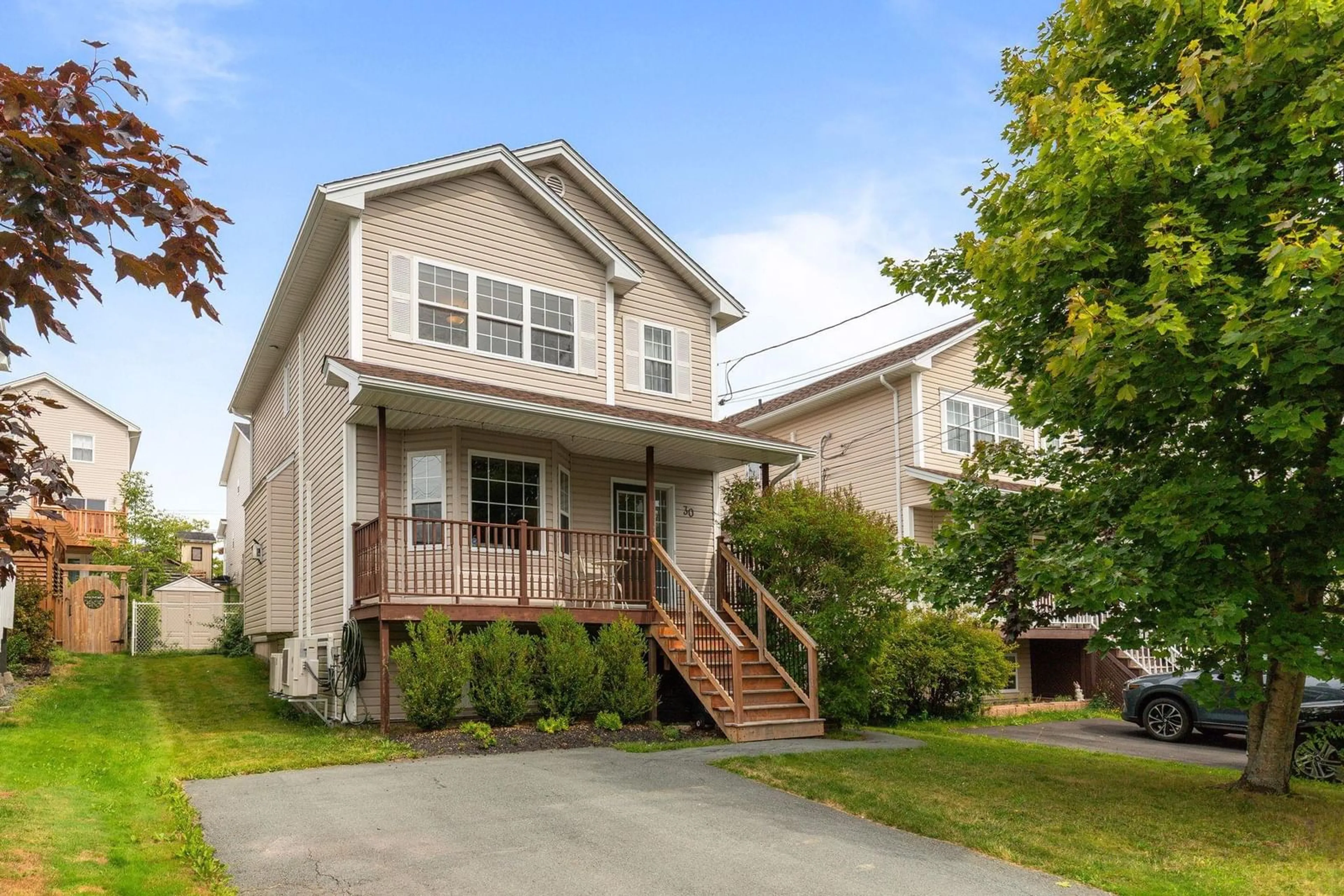 Home with vinyl exterior material, street for 30 Quindora Cres, Dartmouth Nova Scotia B2W 6G3