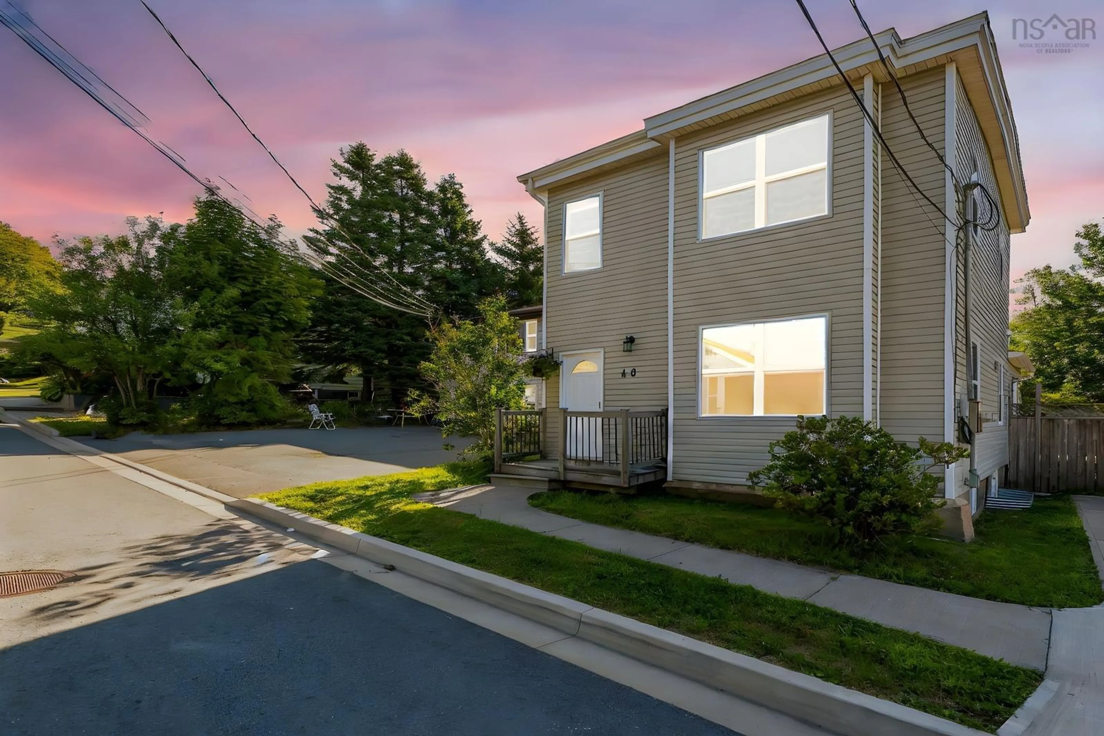 A pic from outside/outdoor area/front of a property/back of a property/a pic from drone, street for 48 Irving St, Woodside Nova Scotia B2W 1K2