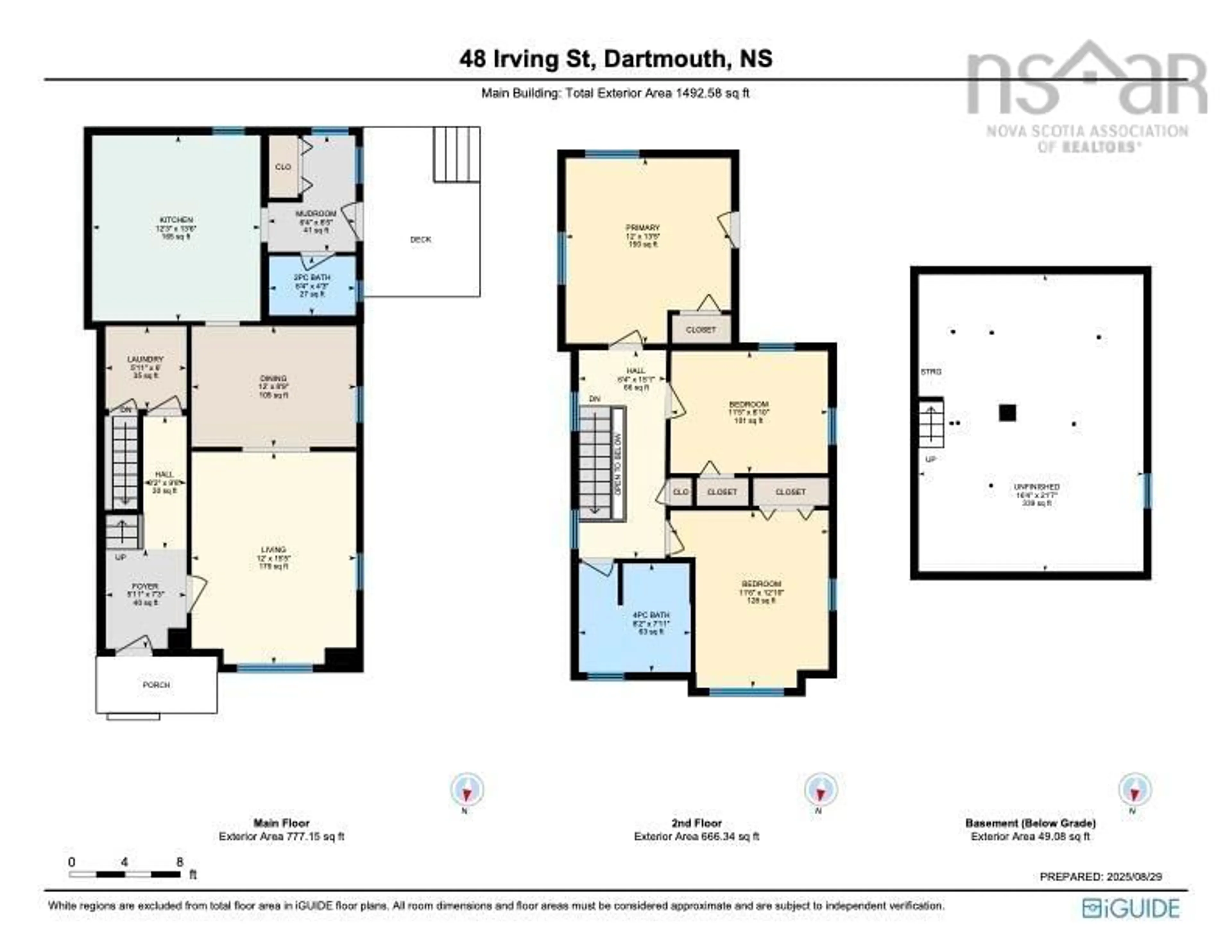 Floor plan for 48 Irving St, Woodside Nova Scotia B2W 1K2