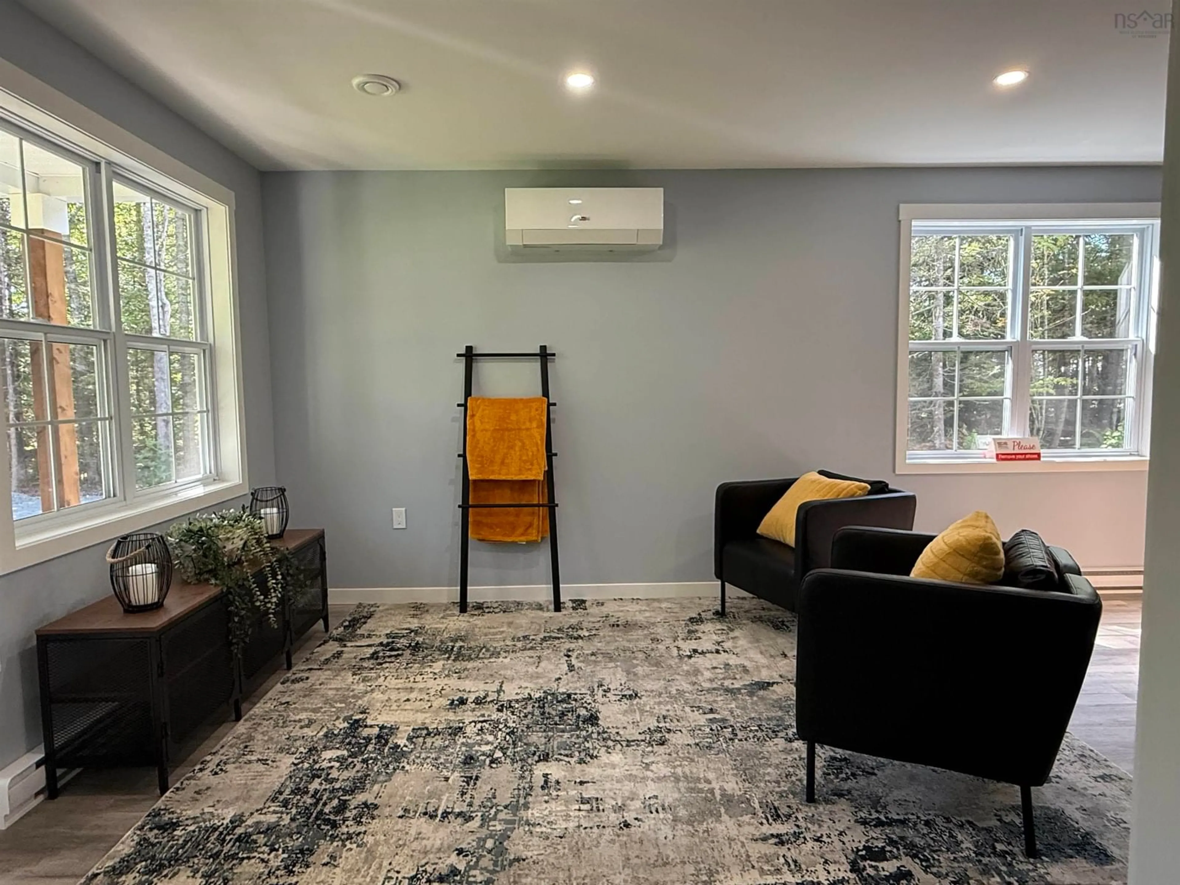 Living room with furniture, carpet floor for 1557 Belmont Rd, Belmont Nova Scotia B0M 1G0