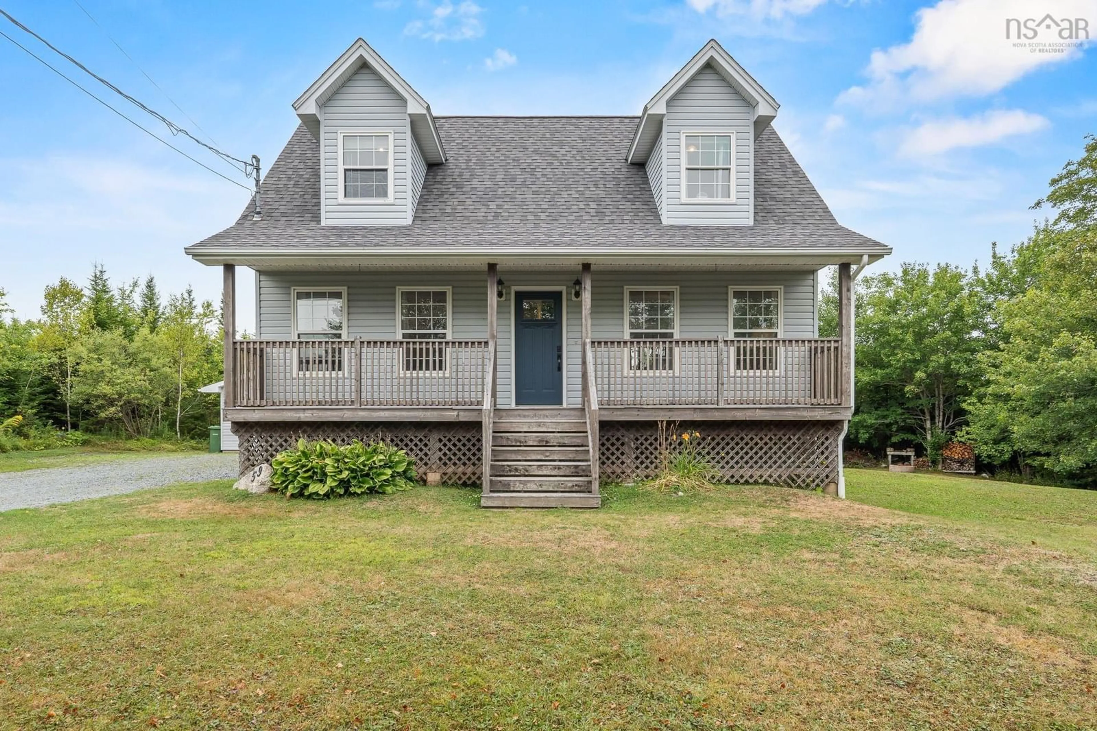 Home with vinyl exterior material, street for 59 O'connell Dr, Porters Lake Nova Scotia B3E 1N7