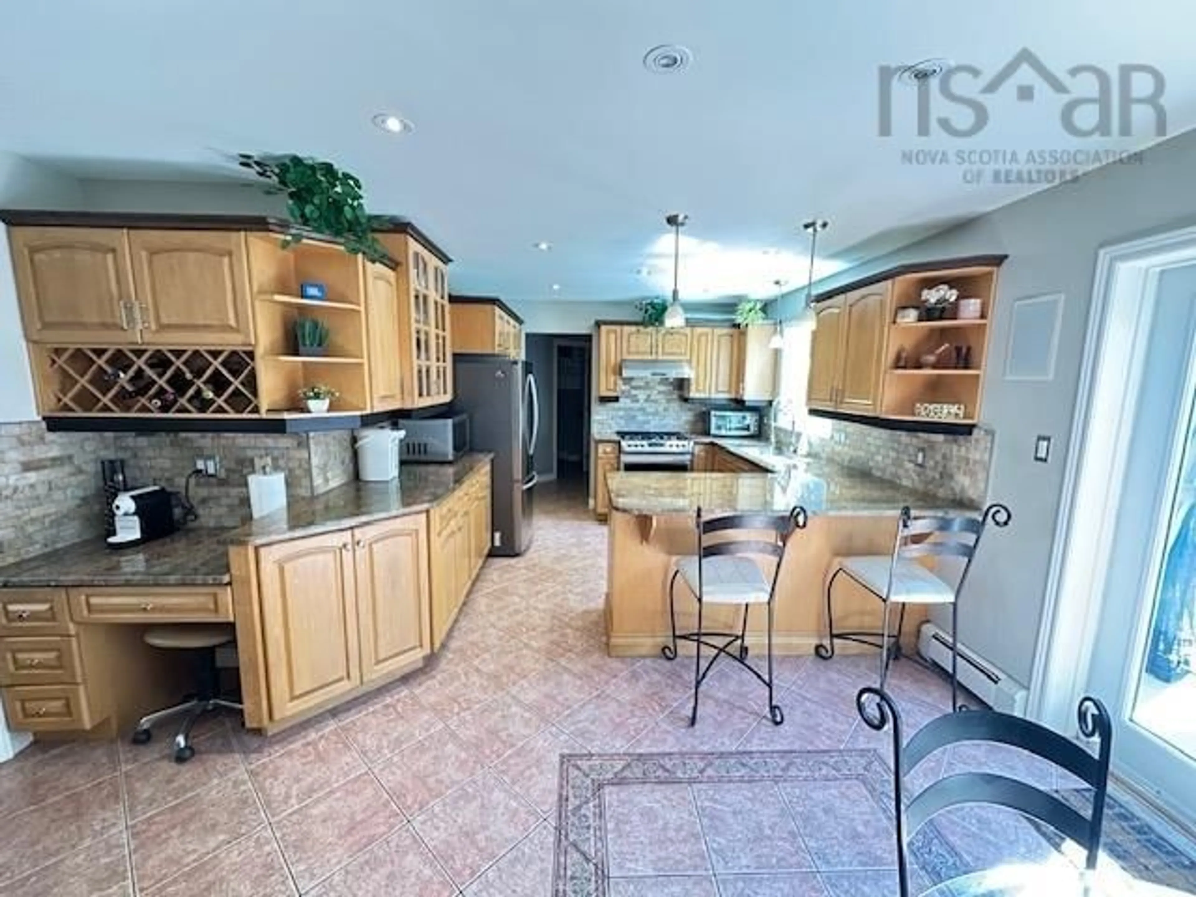 Open concept kitchen, ceramic/tile floor for 56 Banks Crt, Dartmouth Nova Scotia B2X 2Y6