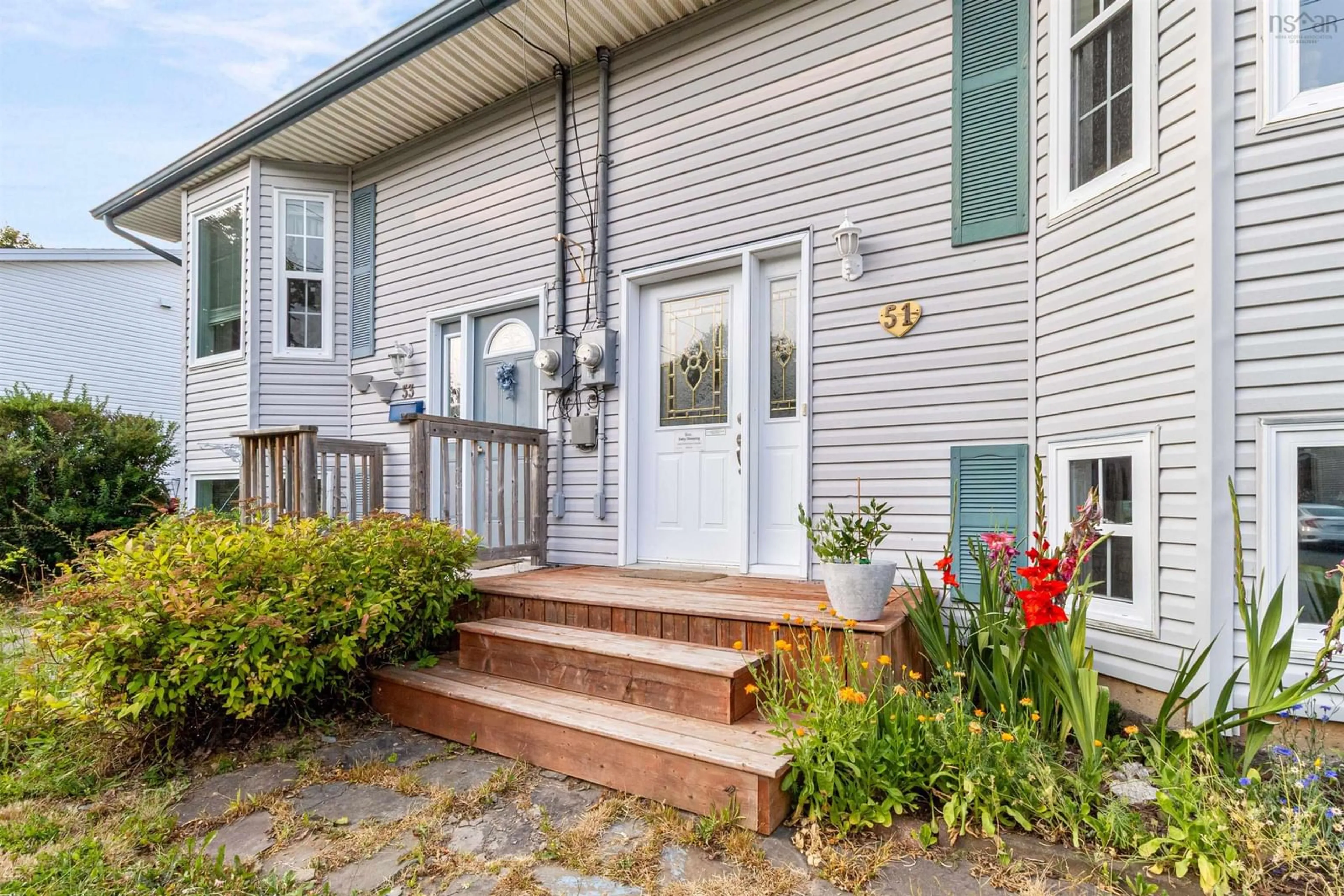Home with vinyl exterior material, street for 51 Haddad Dr, Lower Sackville Nova Scotia B4C 4A5