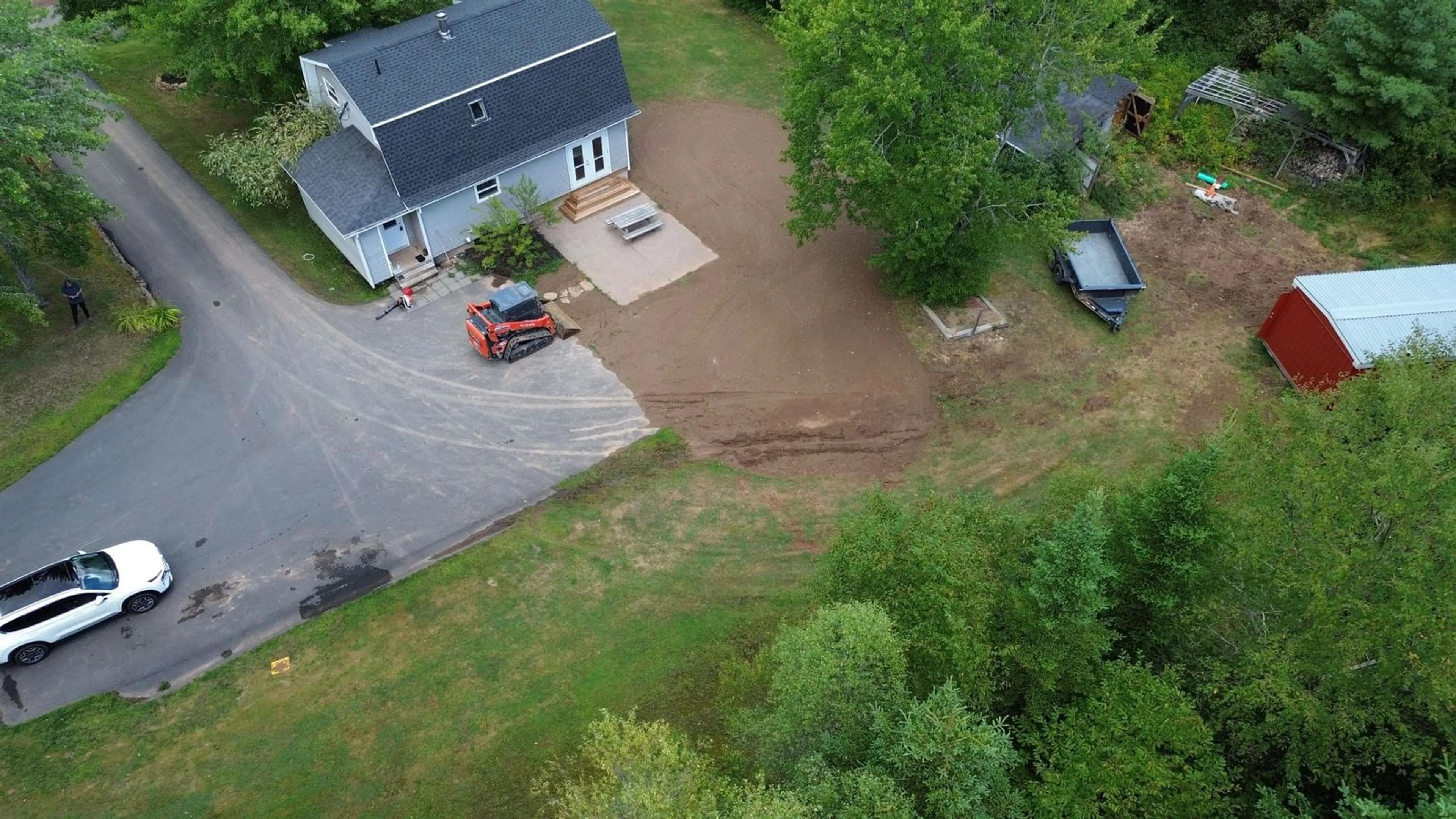 A pic from outside/outdoor area/front of a property/back of a property/a pic from drone, street for 46 Russell Cross Rd, Hilden Nova Scotia B0N 1C0
