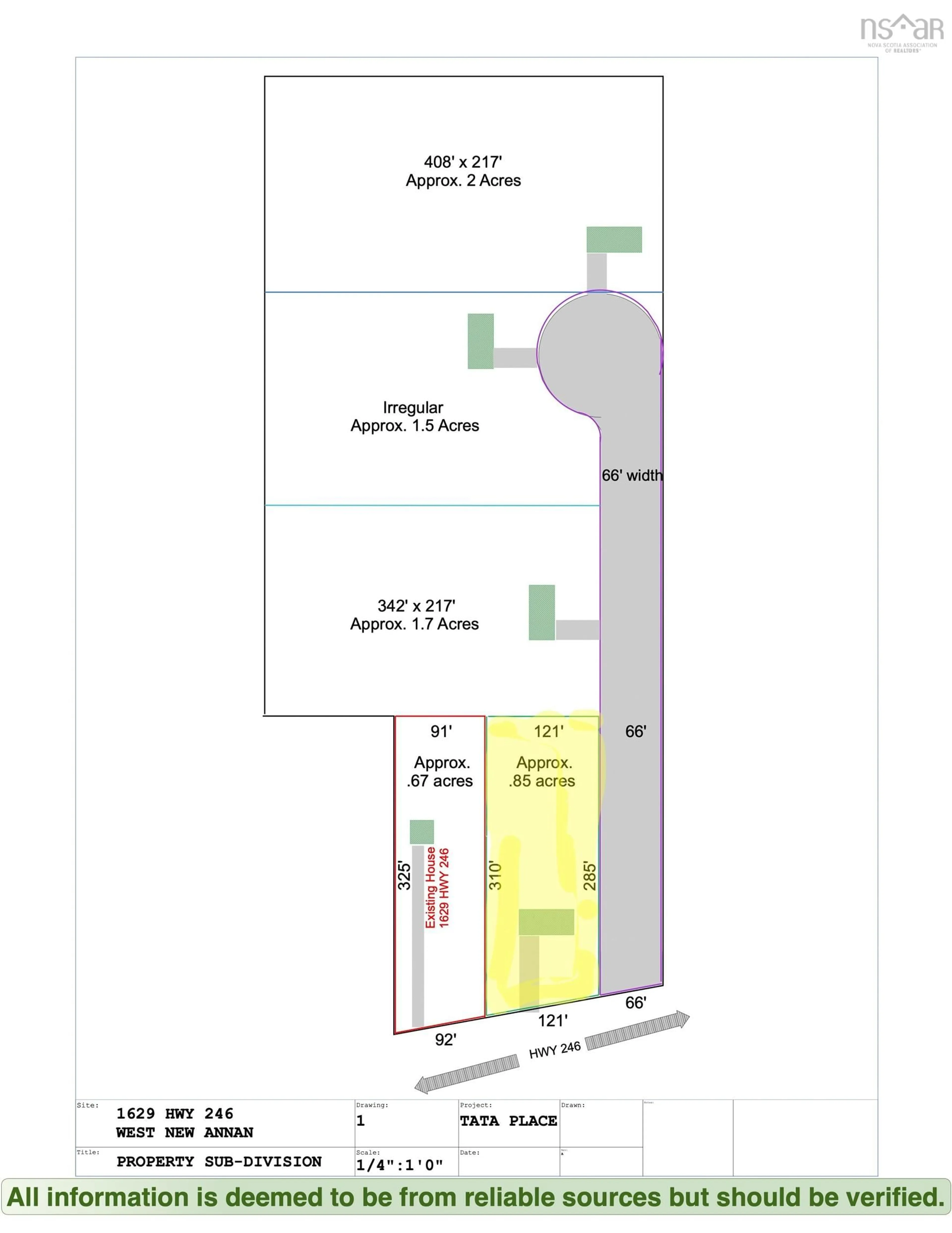 Floor plan for 1629A Highway 246, West New Annan Nova Scotia B0K 1V0