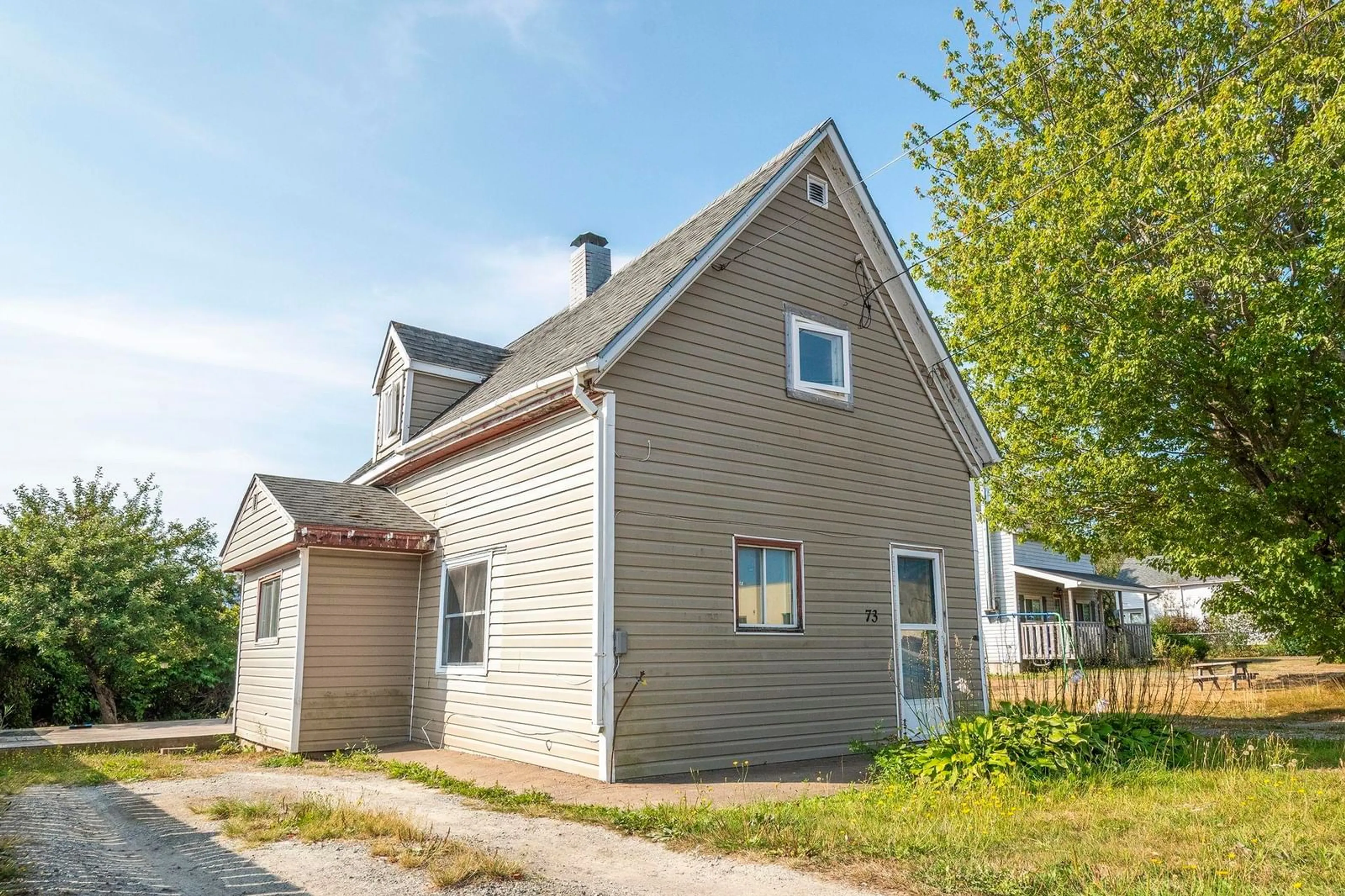 Home with vinyl exterior material, street for 73 St Marys St, Digby Nova Scotia B0V 1A0
