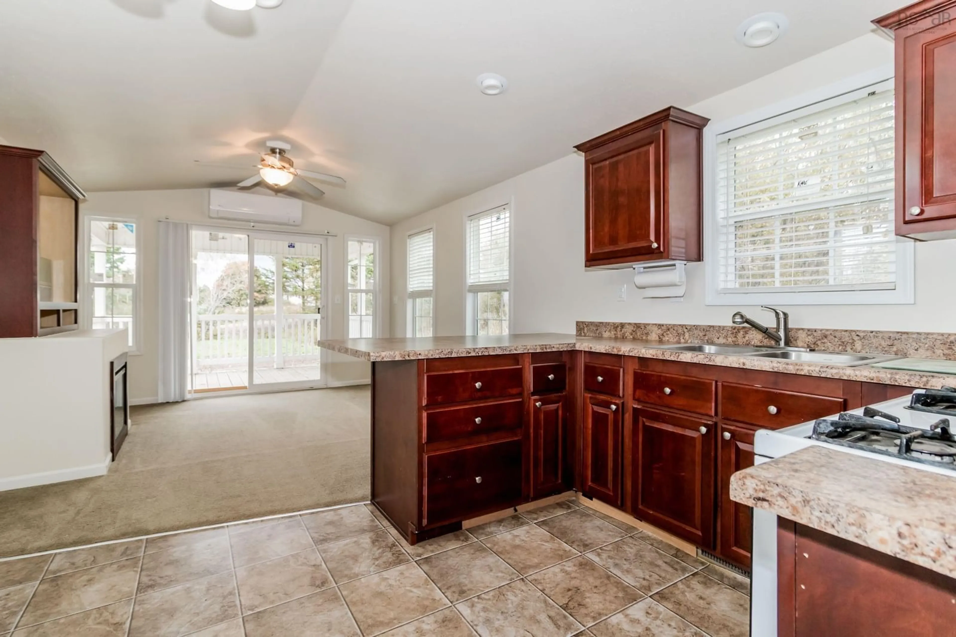 Open concept kitchen, ceramic/tile floor for 912 Ruggles Rd, Spa Springs Nova Scotia B0P 1R0