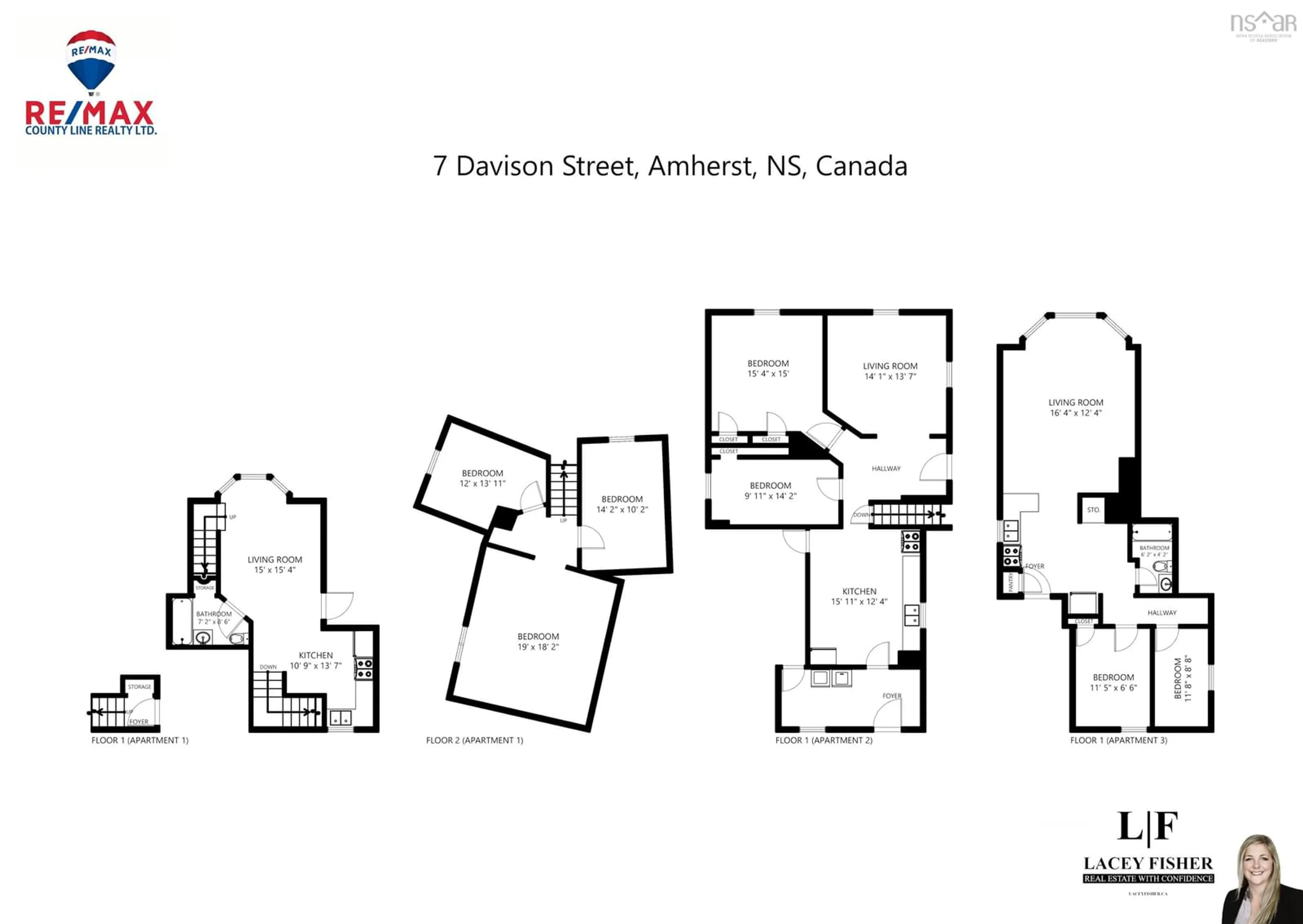 Floor plan for 7 Davison St, Amherst Nova Scotia B4H 3B3