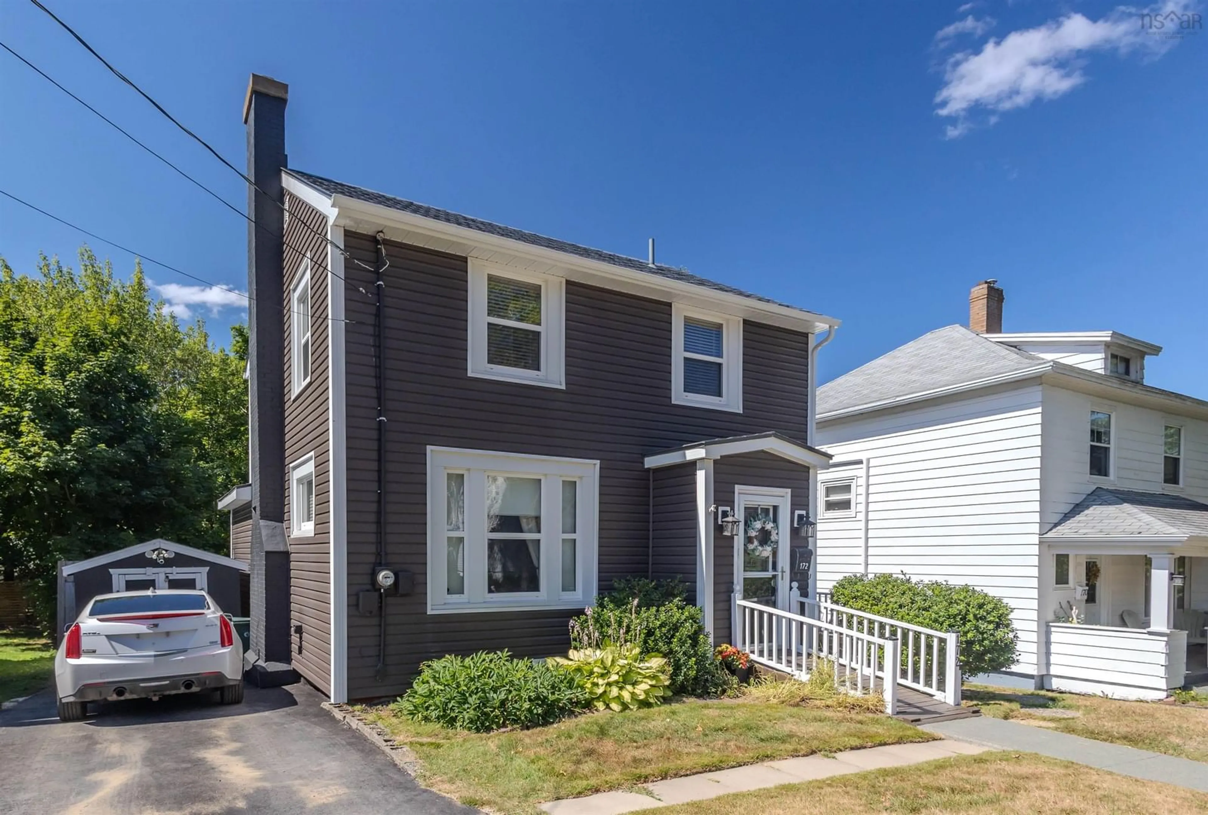 Home with vinyl exterior material, street for 172 South Bentinck St, Sydney Nova Scotia B1P 1X5