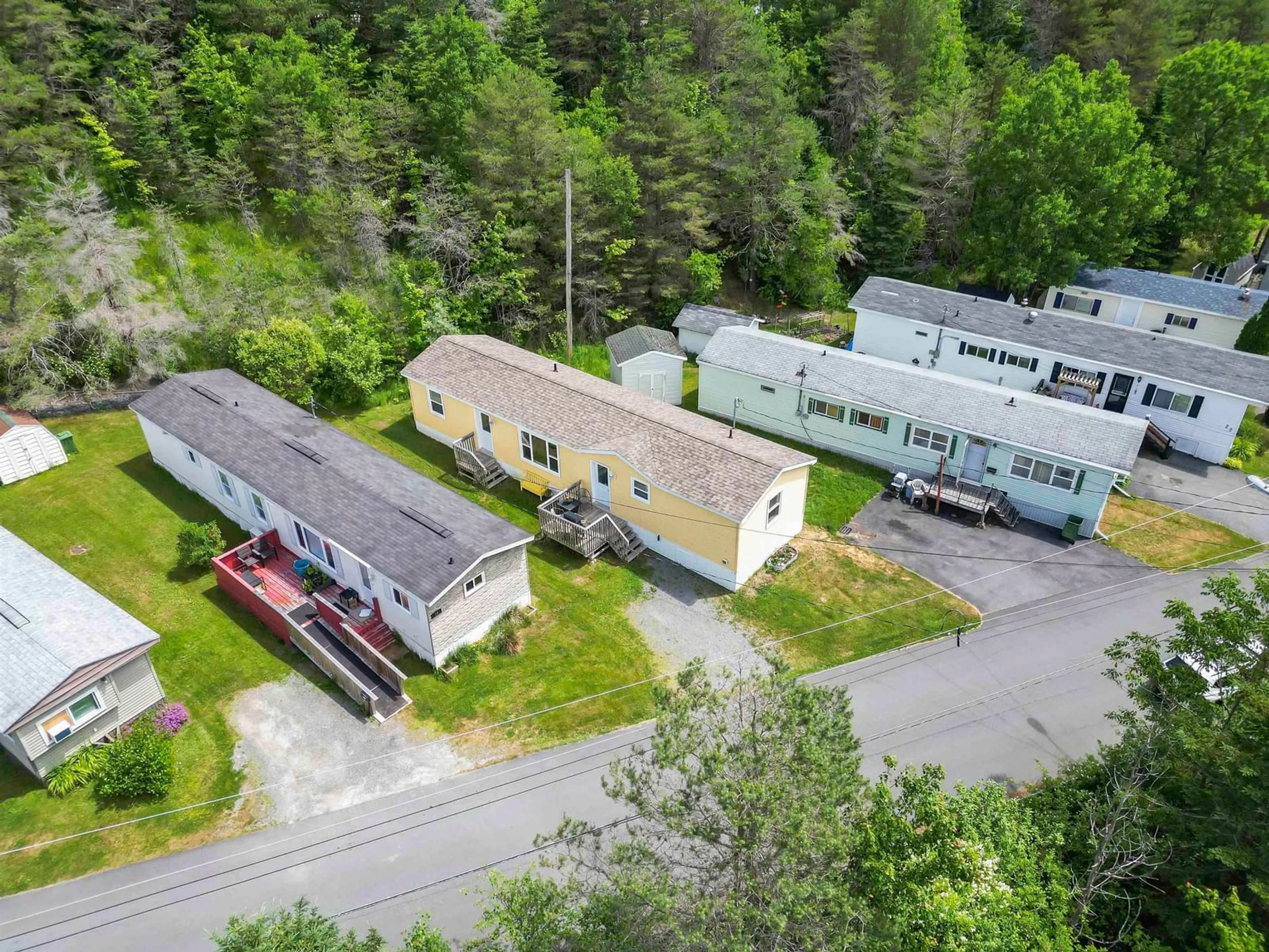 A pic from outside/outdoor area/front of a property/back of a property/a pic from drone, unknown for 18 Parkview Dr, Middle Sackville Nova Scotia B4E 1B6