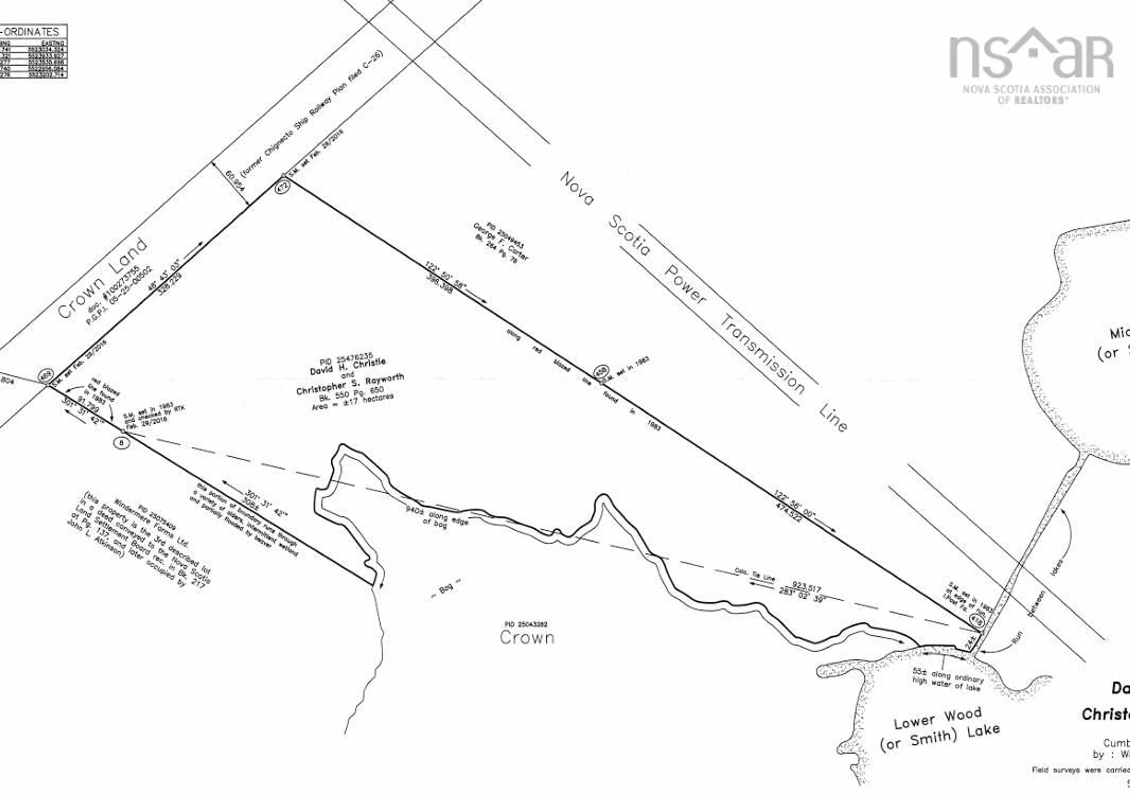 Picture of a map for Lot Middle Rd, Fort Lawrence Nova Scotia B4H 3Y5