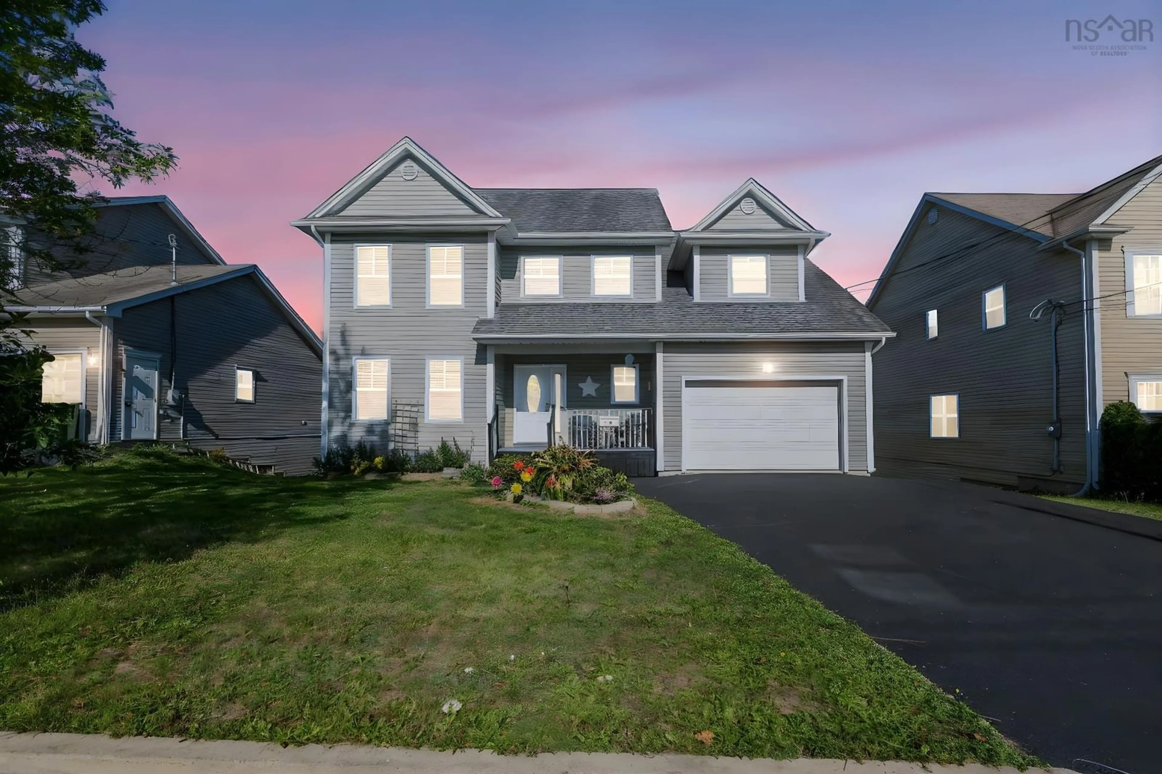 Home with vinyl exterior material, street for 16 Stirling Dr, Forest Hills Nova Scotia B2W 3N1