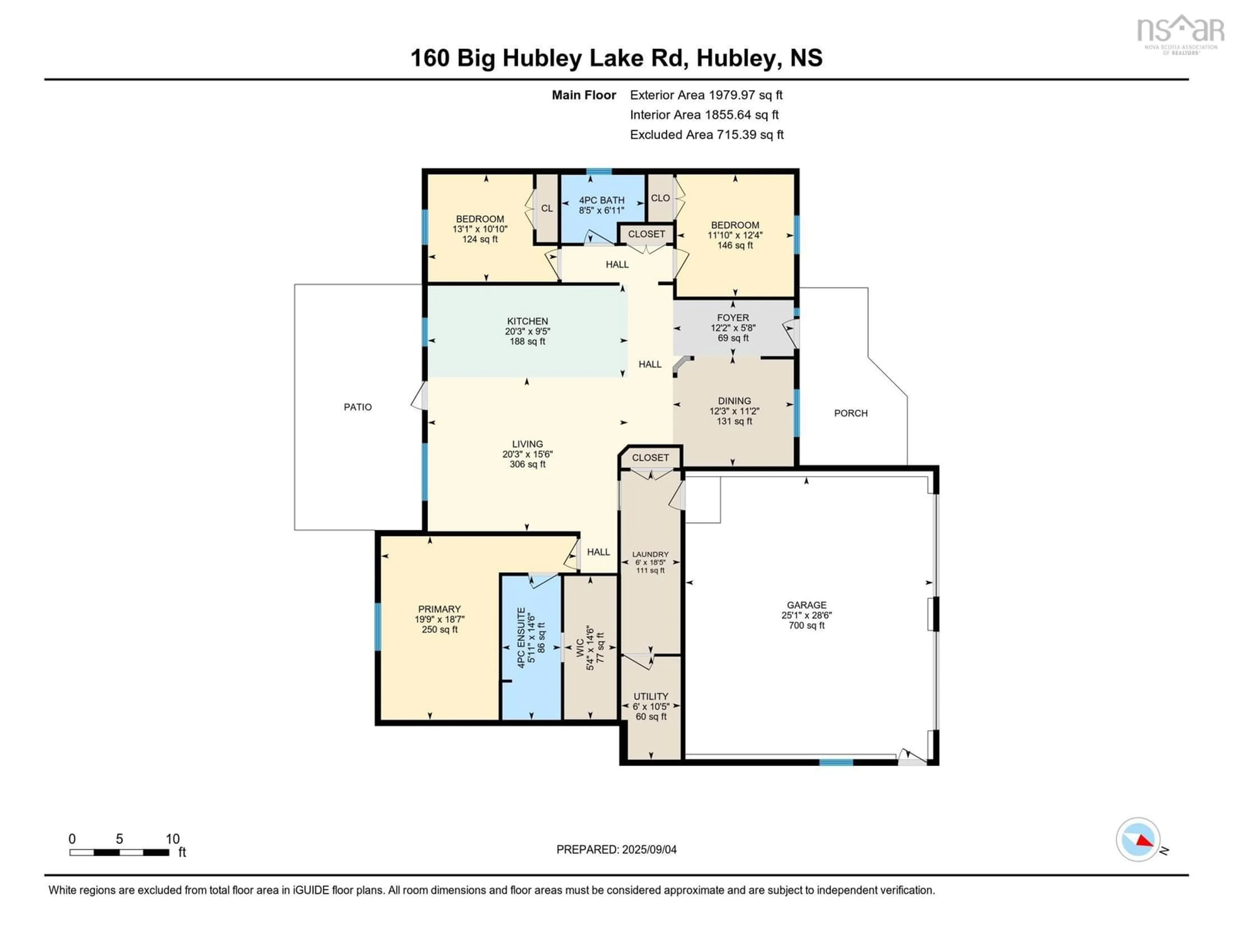 Floor plan for 160 Big Hubley Lake Dr, Hubley Nova Scotia B3Z 1B8