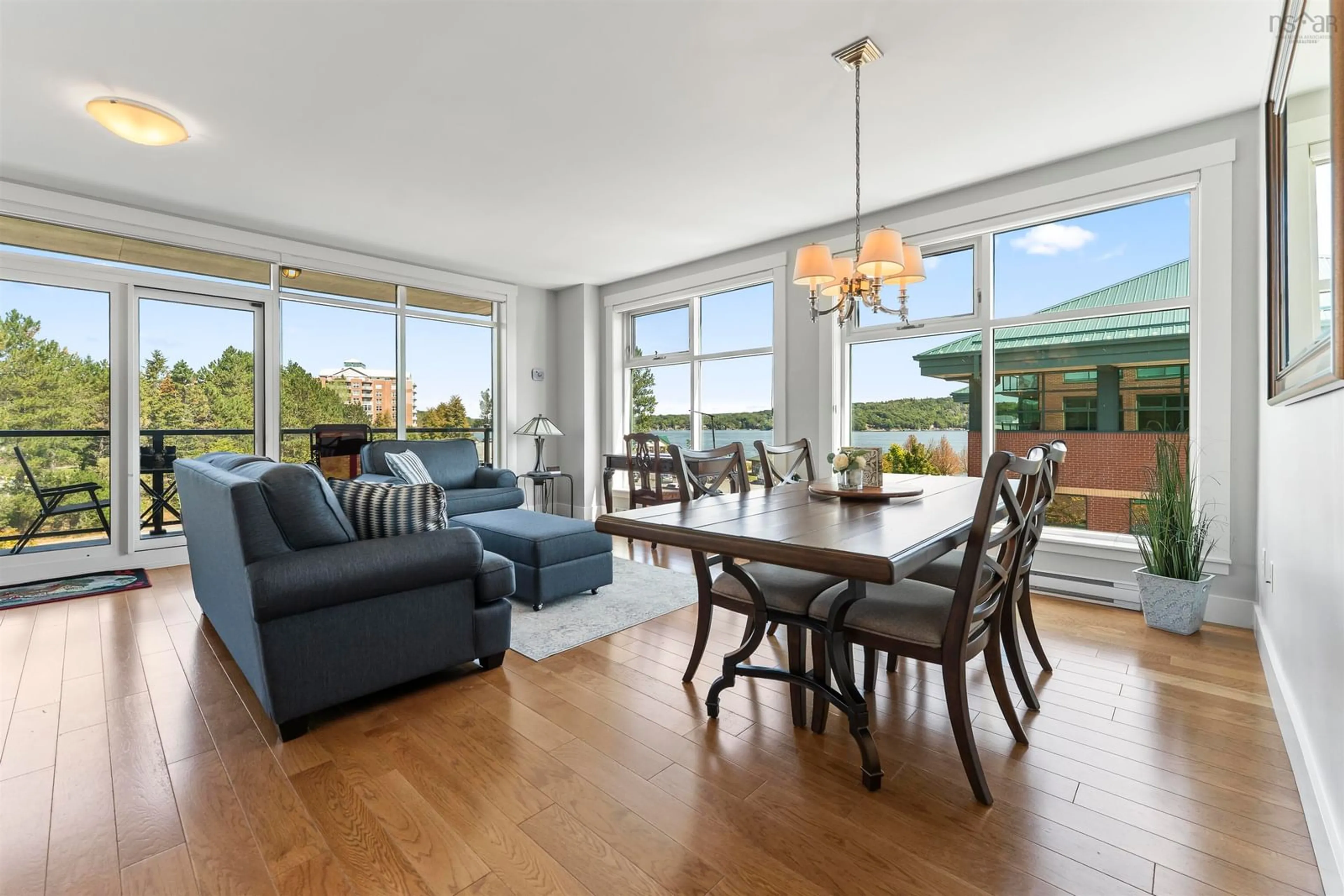 Dining room, wood/laminate floor for 212 Waterfront Dr #305, Bedford Nova Scotia B4A 0H3