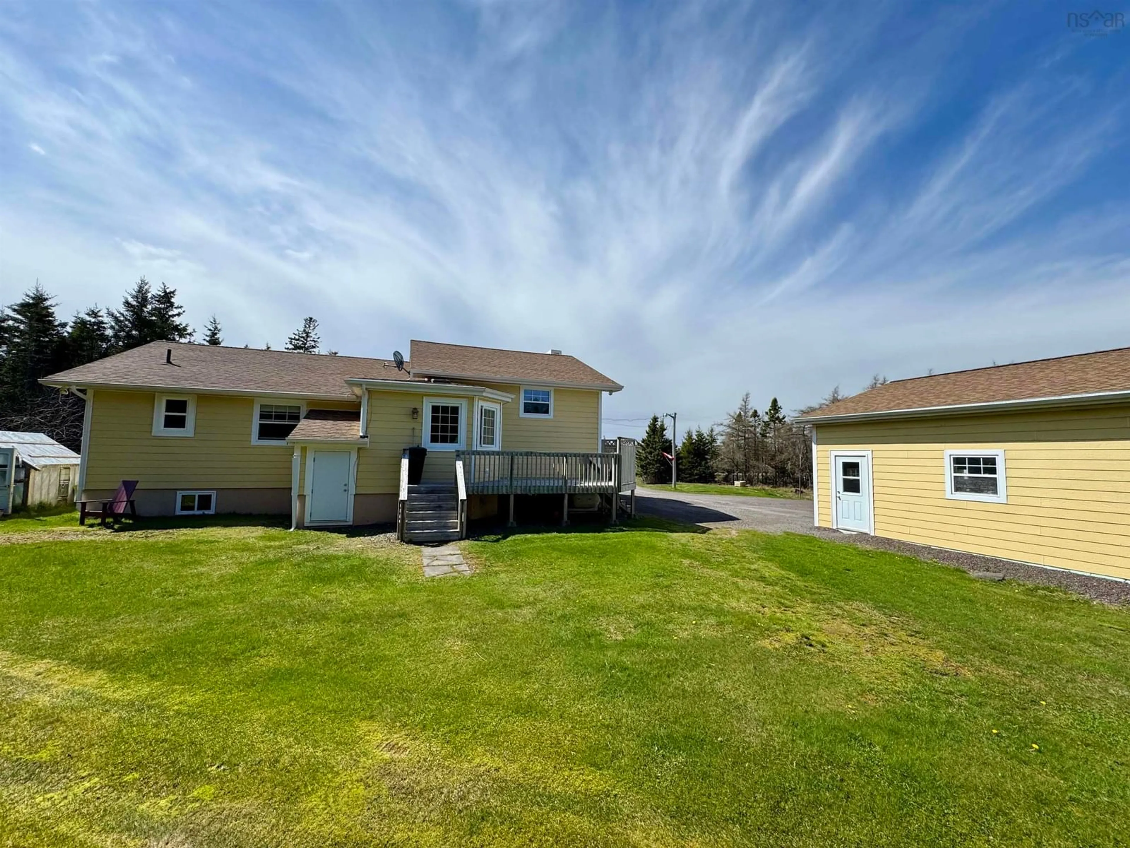A pic from outside/outdoor area/front of a property/back of a property/a pic from drone, water/lake/river/ocean view for 5105 Highway 320, Arichat Nova Scotia B0E 1A0