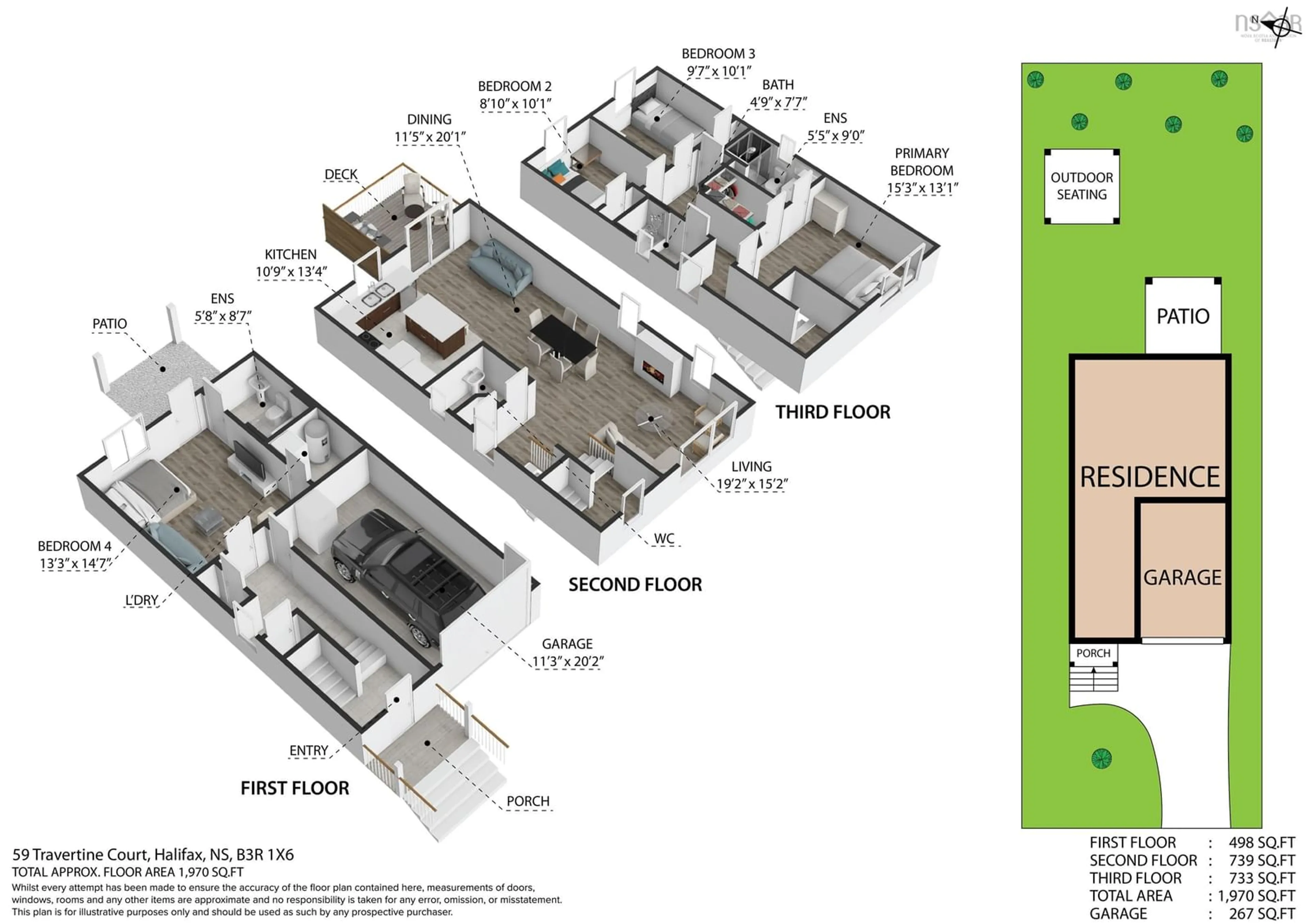 Floor plan for 59 Travertine Crt, Halifax Nova Scotia B3P 0J5