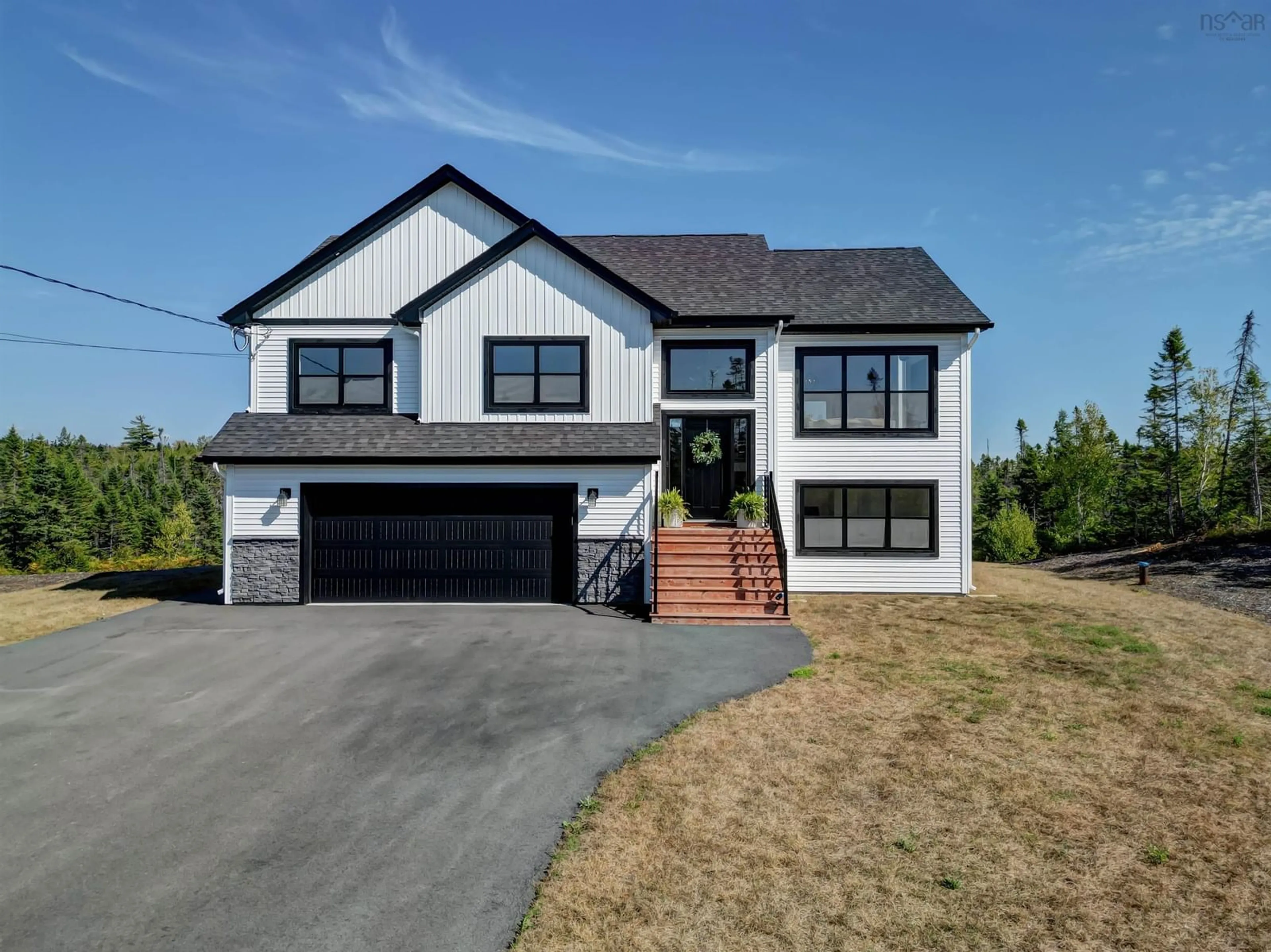 Home with vinyl exterior material, street for 1301 Mccabe Lake Dr, Middle Sackville Nova Scotia B4E 0P5