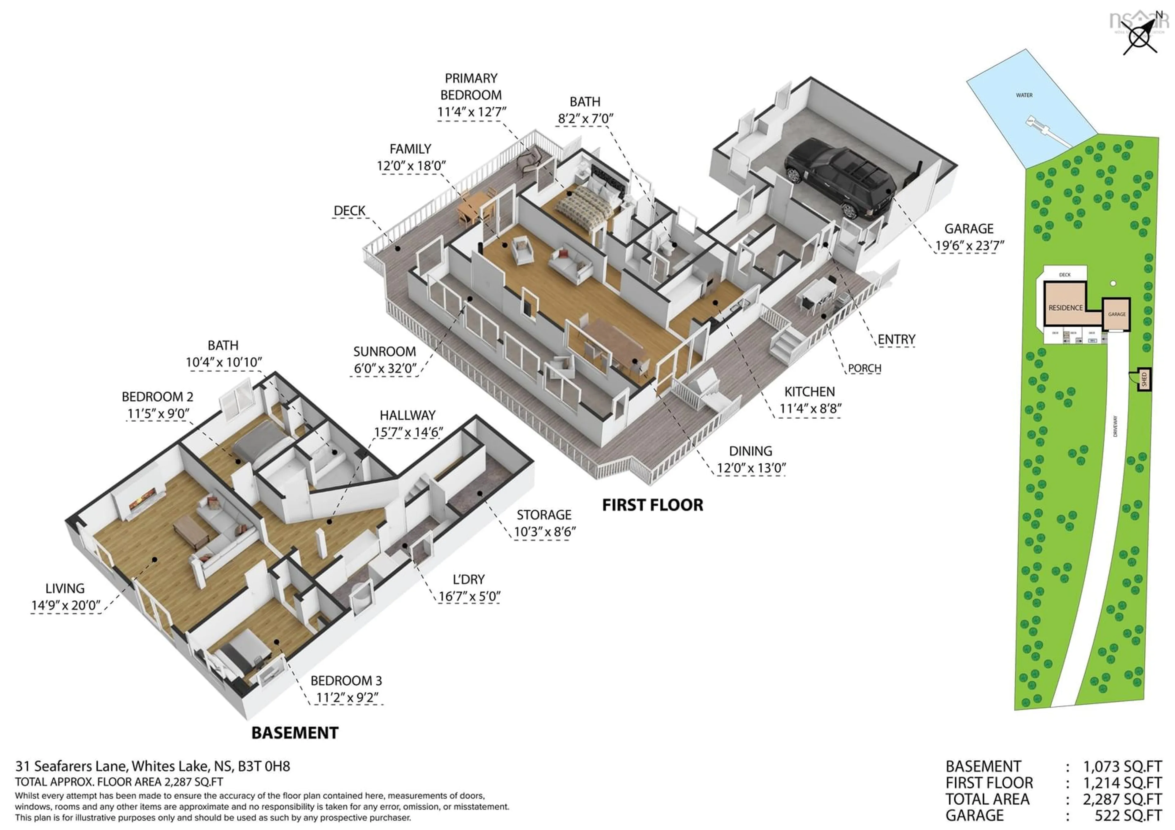 Floor plan for 31 Seafarers Lane, Halifax Nova Scotia B3P 1P5
