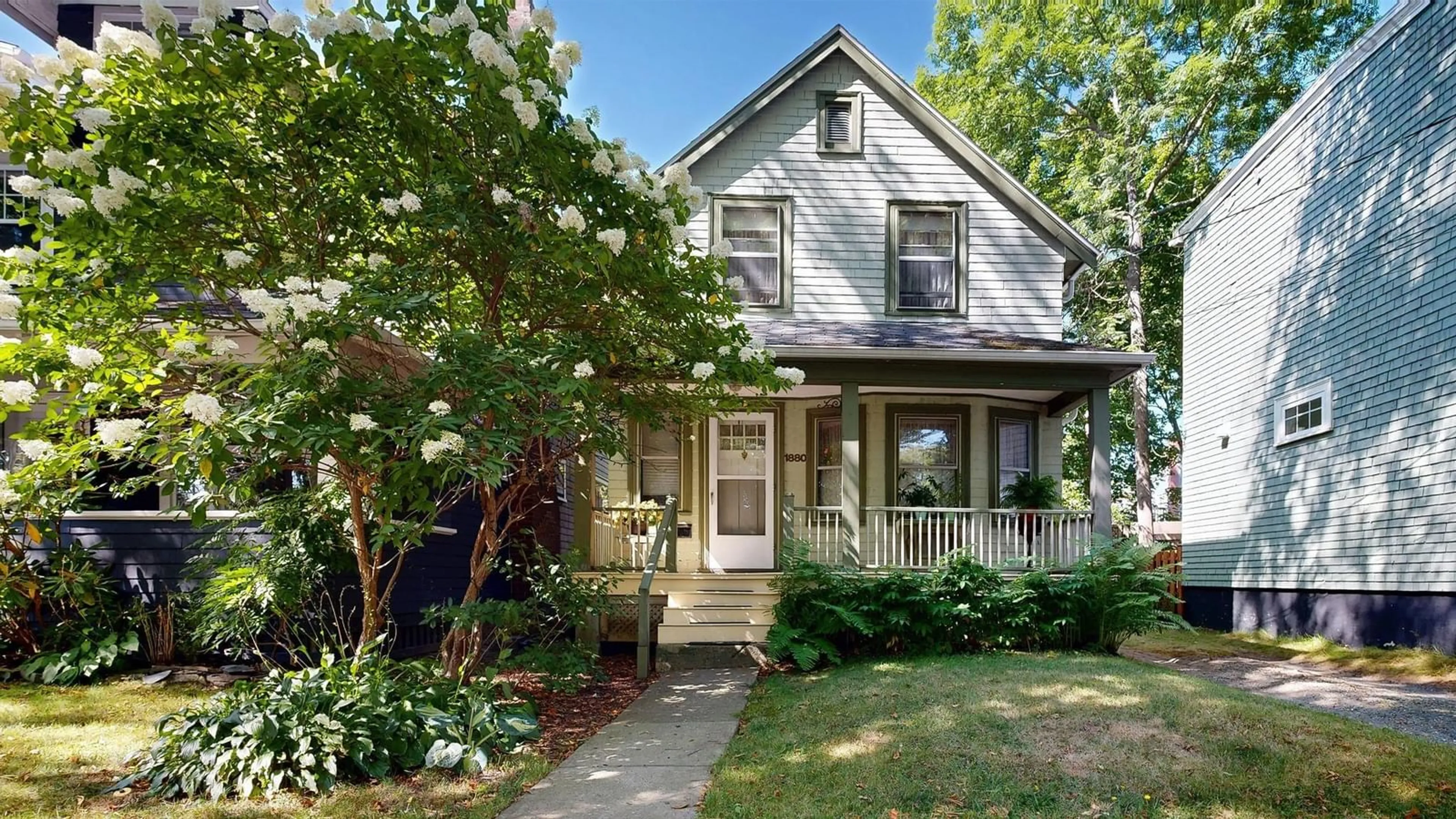 Home with vinyl exterior material, street for 1880 Garden St, Halifax Nova Scotia B3H 3R6