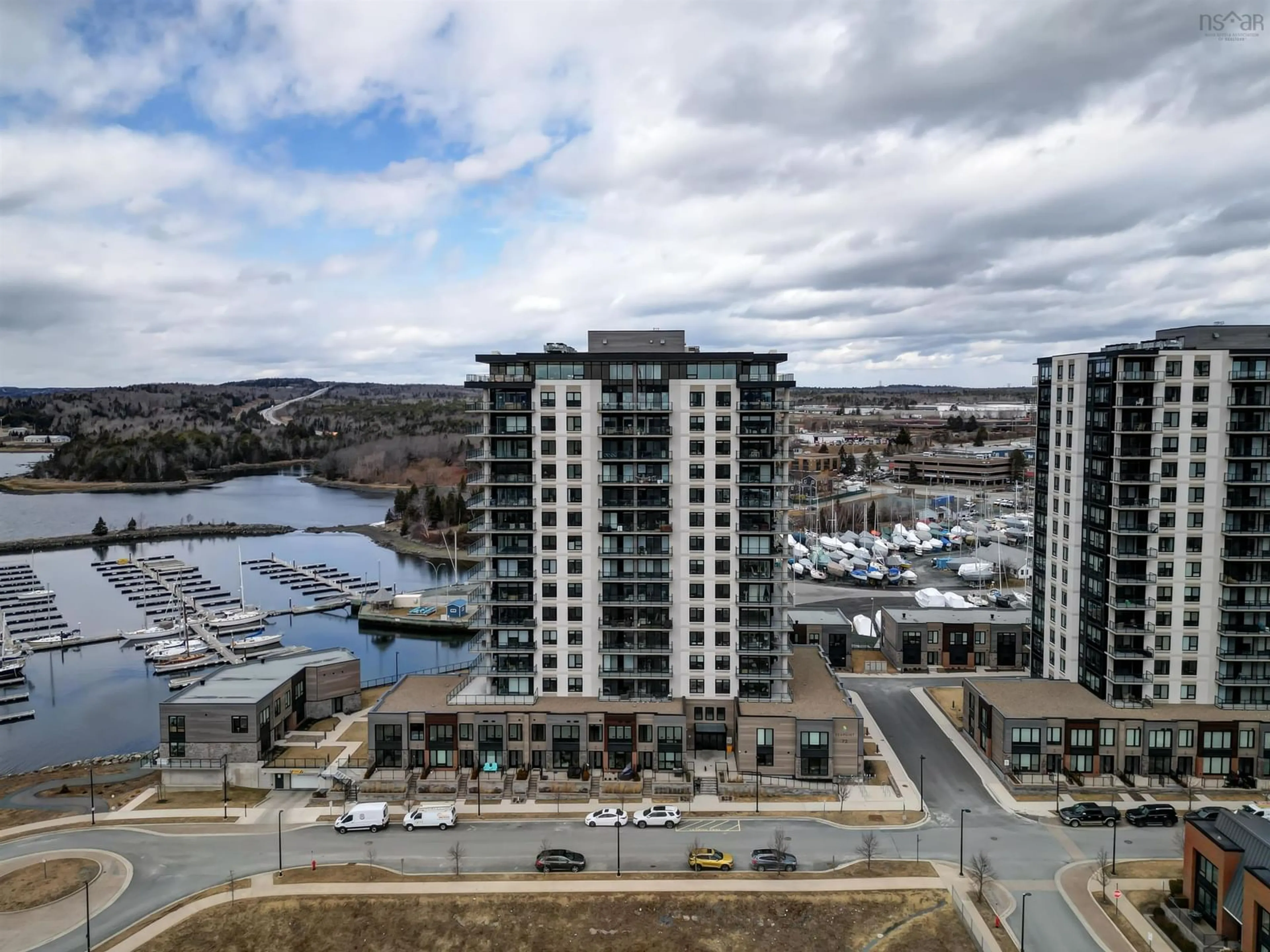 A pic from outside/outdoor area/front of a property/back of a property/a pic from drone, water/lake/river/ocean view for 72 Seapoint Rd #306, Dartmouth Nova Scotia B3B 0K8