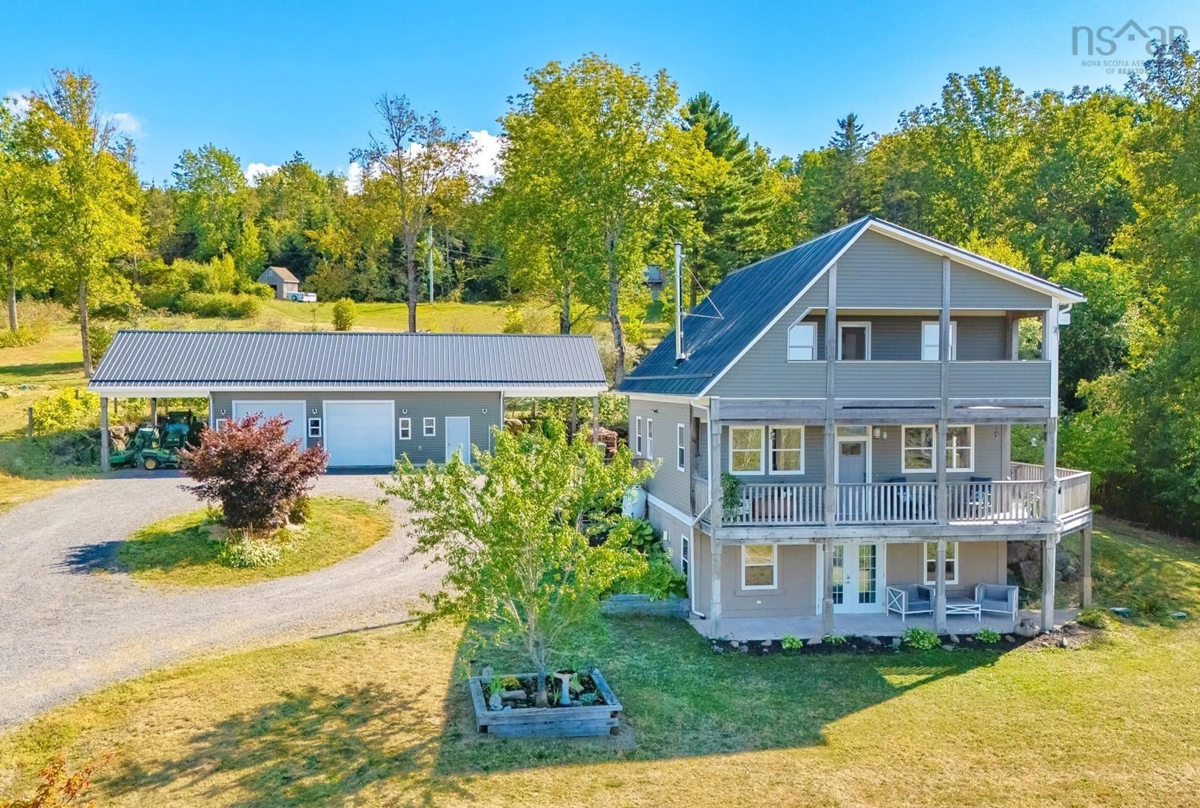 A pic from outside/outdoor area/front of a property/back of a property/a pic from drone, water/lake/river/ocean view for 280 Welch Rd, Forest Hill Nova Scotia B4P 2R1