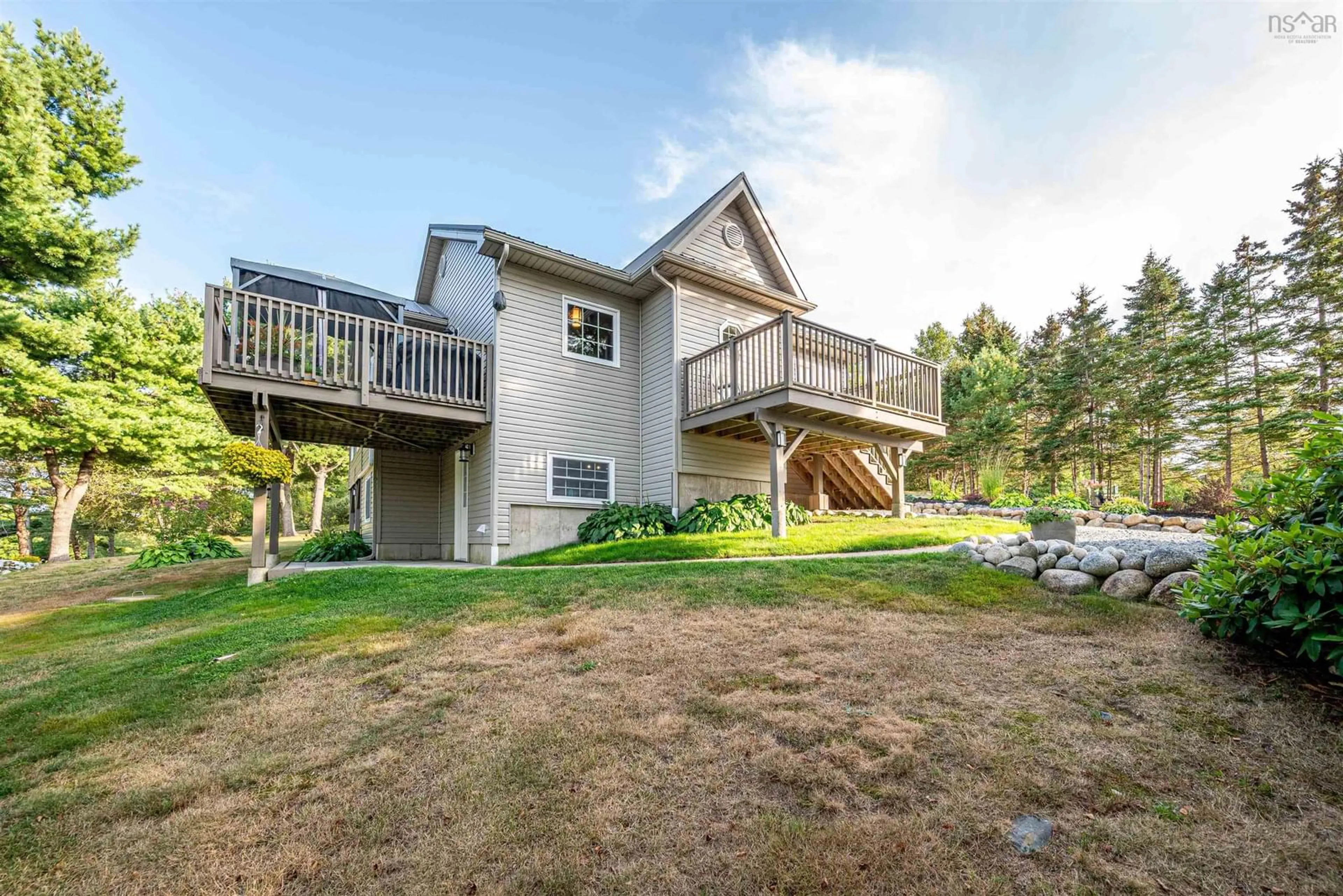 Patio, water/lake/river/ocean view for 1641 Italy Cross Rd, Petite Rivière Nova Scotia B4V 5W8