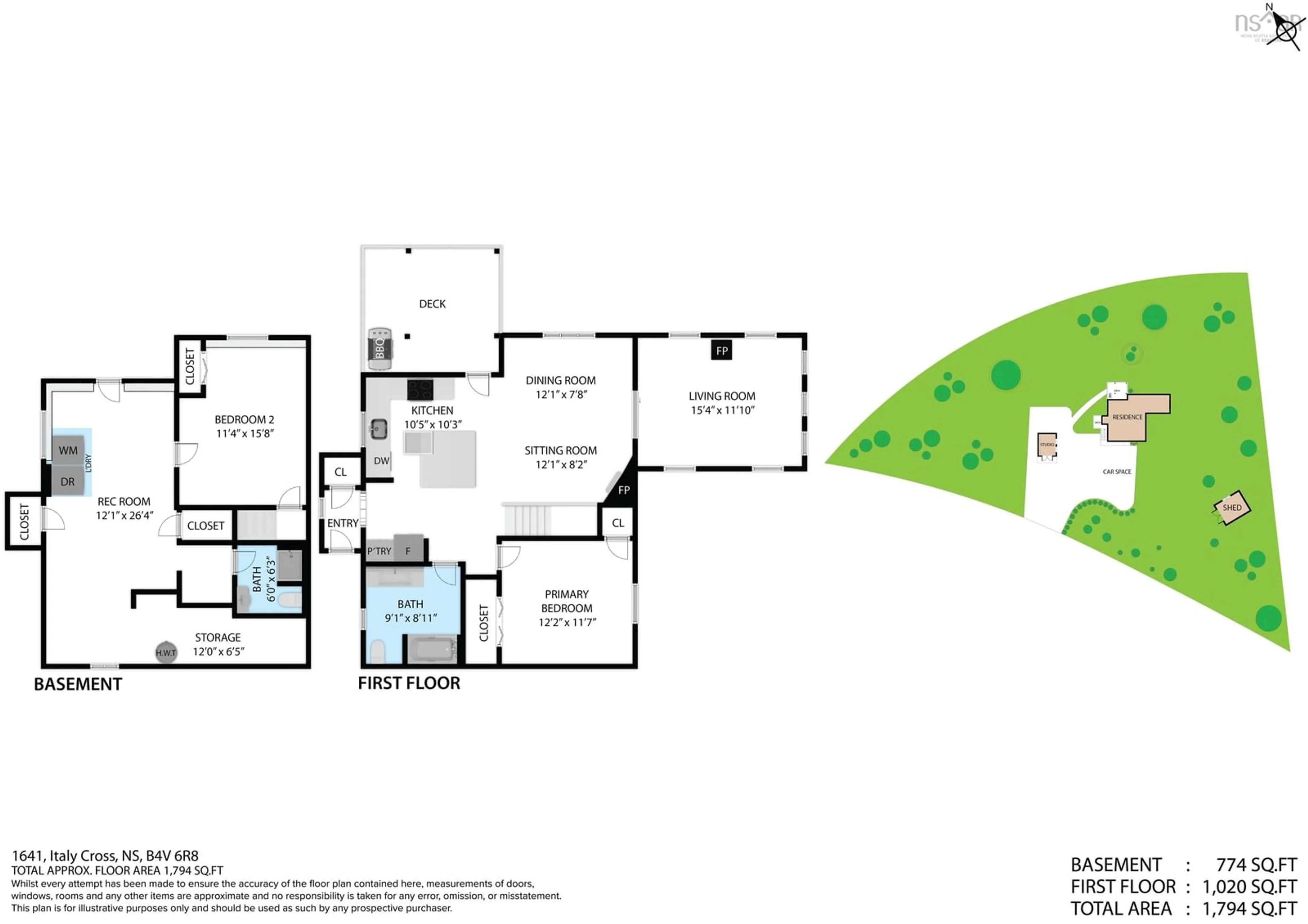 Floor plan for 1641 Italy Cross Rd, Petite Rivière Nova Scotia B4V 5W8