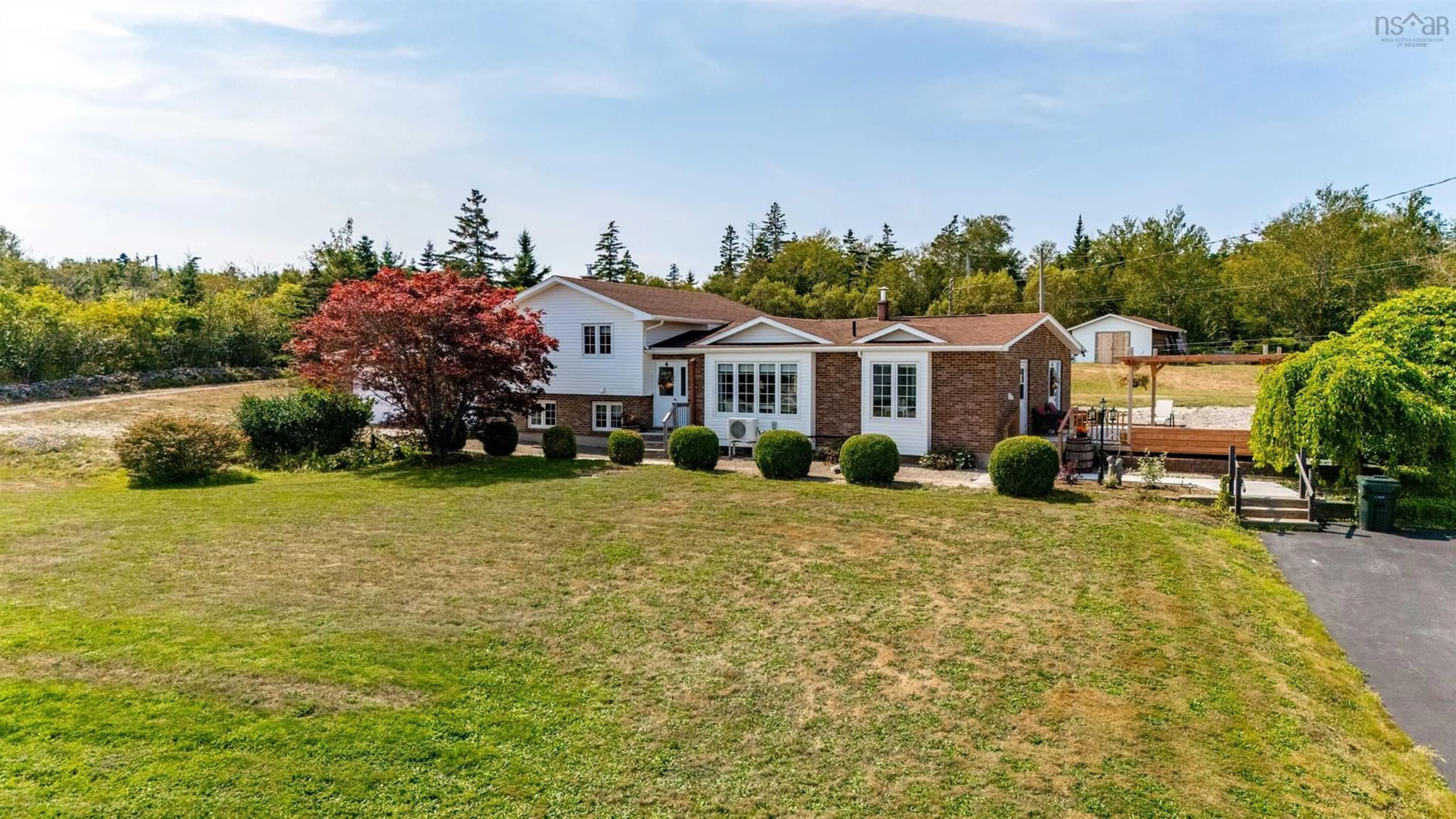 A pic from outside/outdoor area/front of a property/back of a property/a pic from drone, unknown for 12 Chemin A Dedo, Wedgeport Nova Scotia B0W 3P0