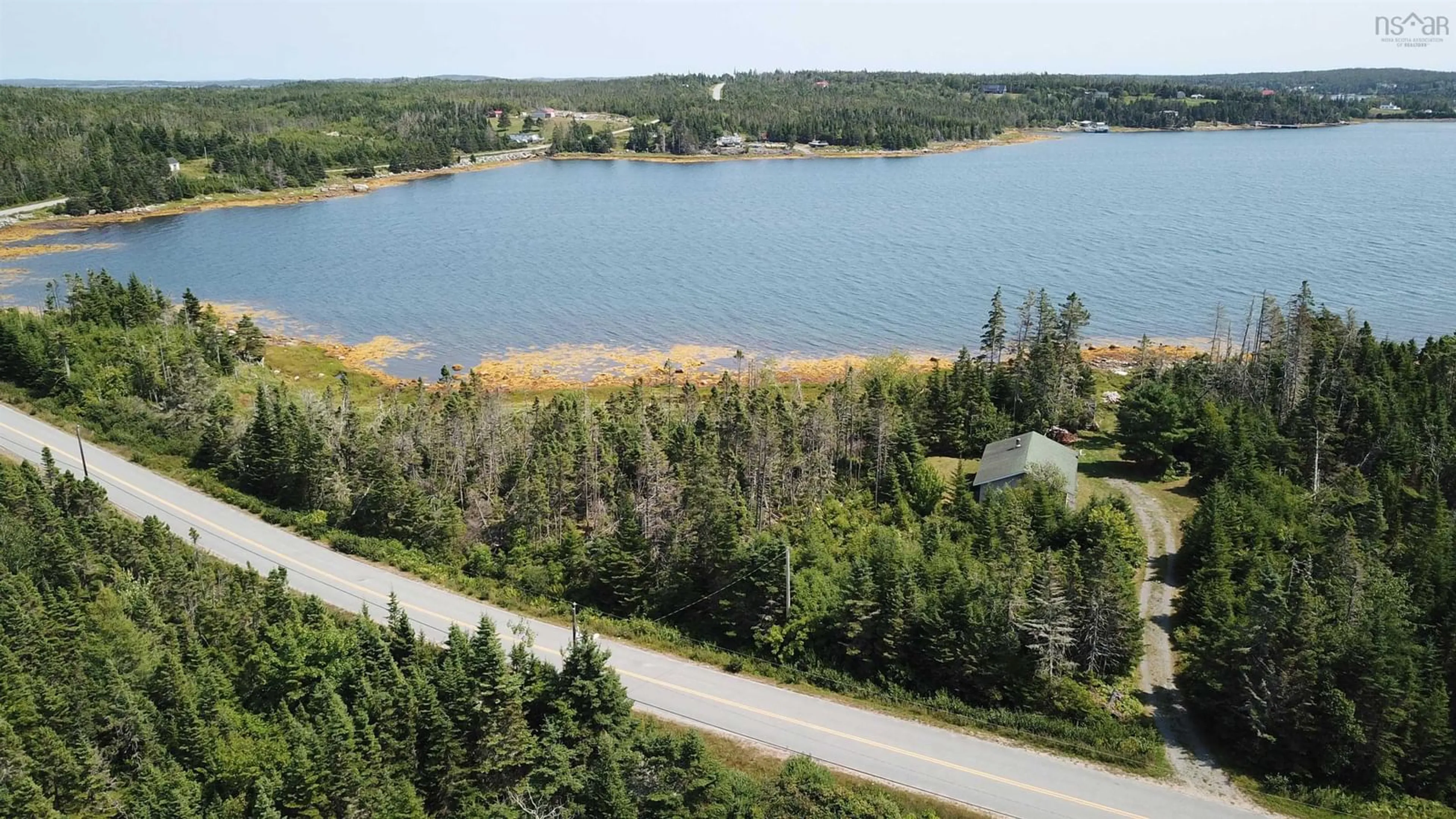A pic from outside/outdoor area/front of a property/back of a property/a pic from drone, water/lake/river/ocean view for 608 Mushaboom Rd, Mushaboom Nova Scotia B0J 3H0