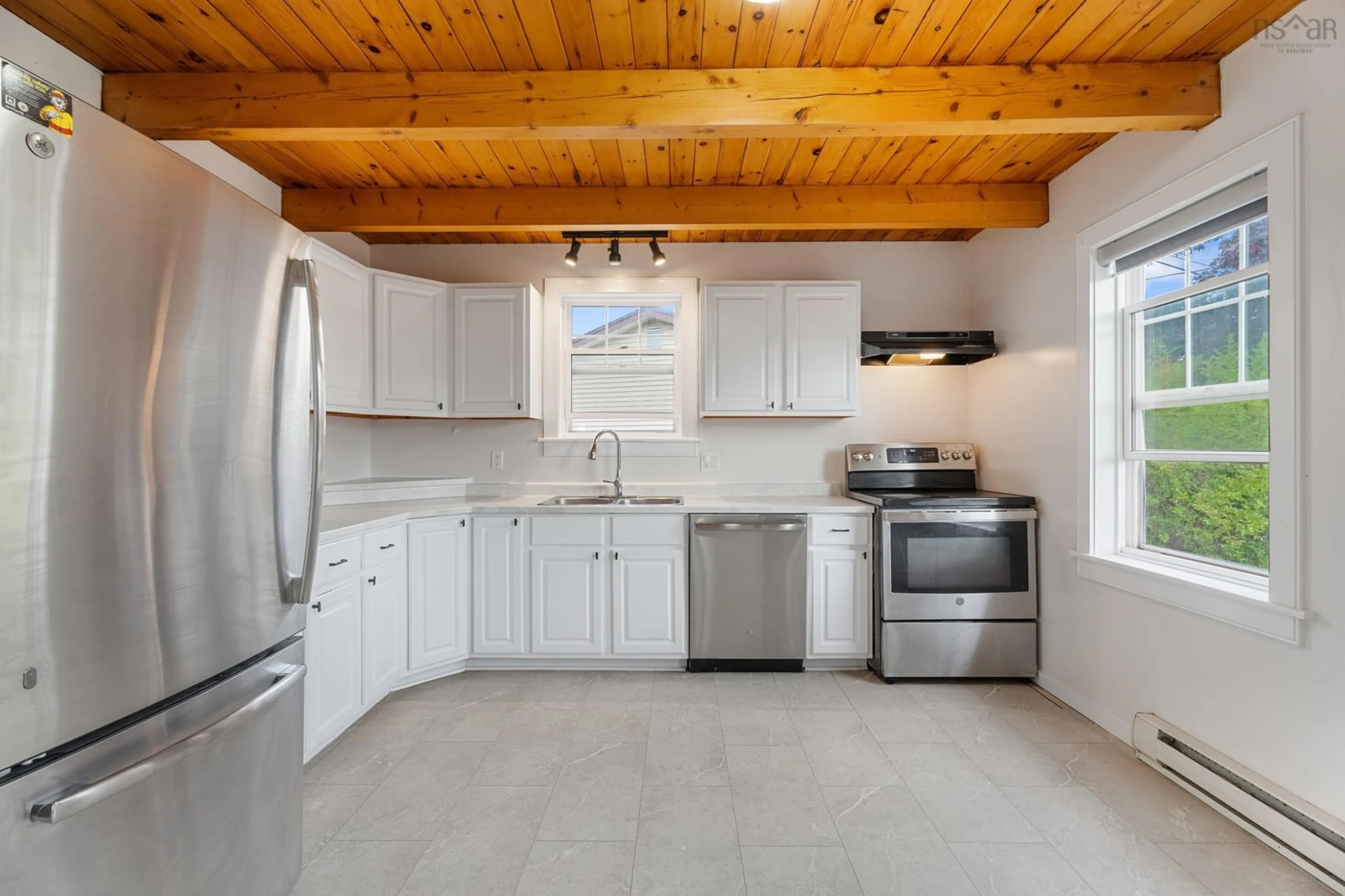 Open concept kitchen, ceramic/tile floor for 49 Ascot Way, Lower Sackville Nova Scotia B4E 2J1