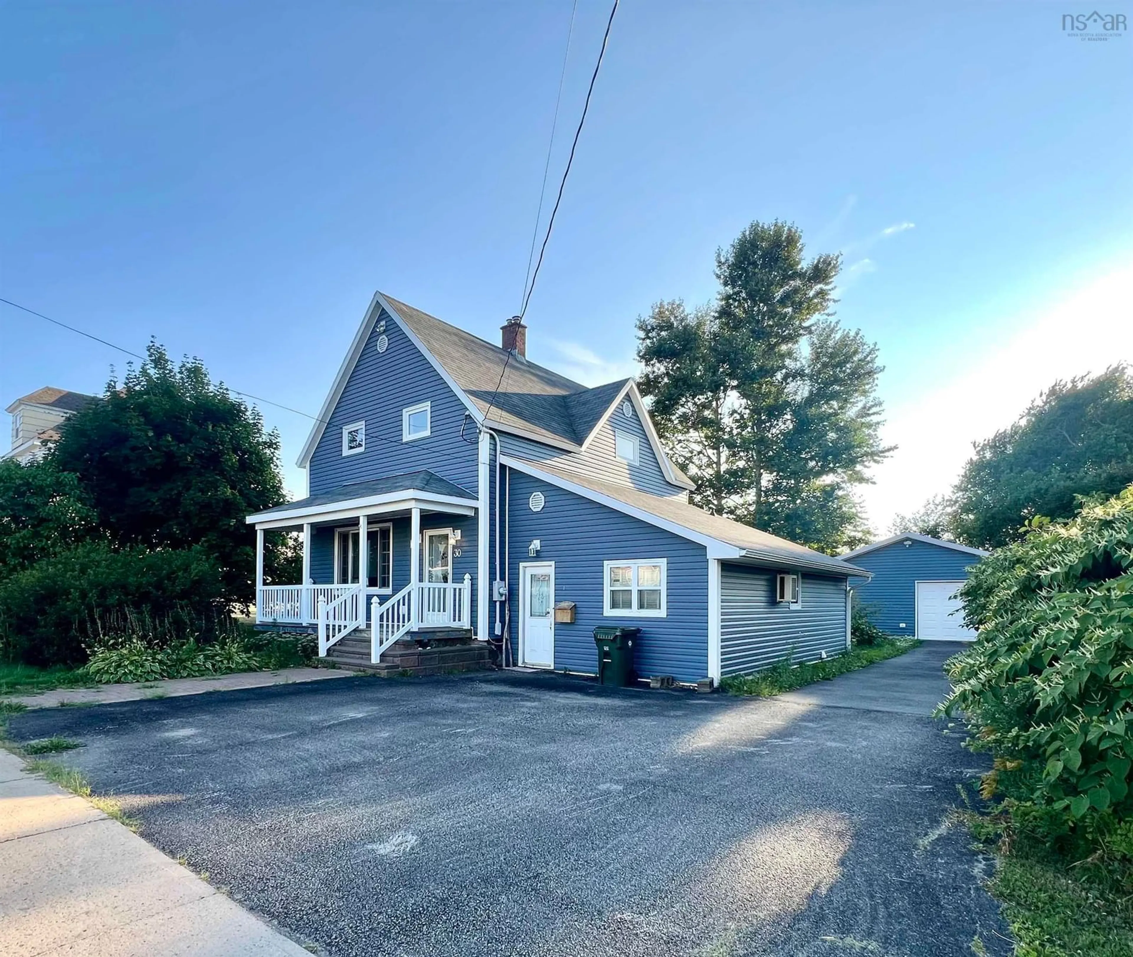 A pic from outside/outdoor area/front of a property/back of a property/a pic from drone, street for 30 Fraser Ave, Sydney Mines Nova Scotia B1V 2B7
