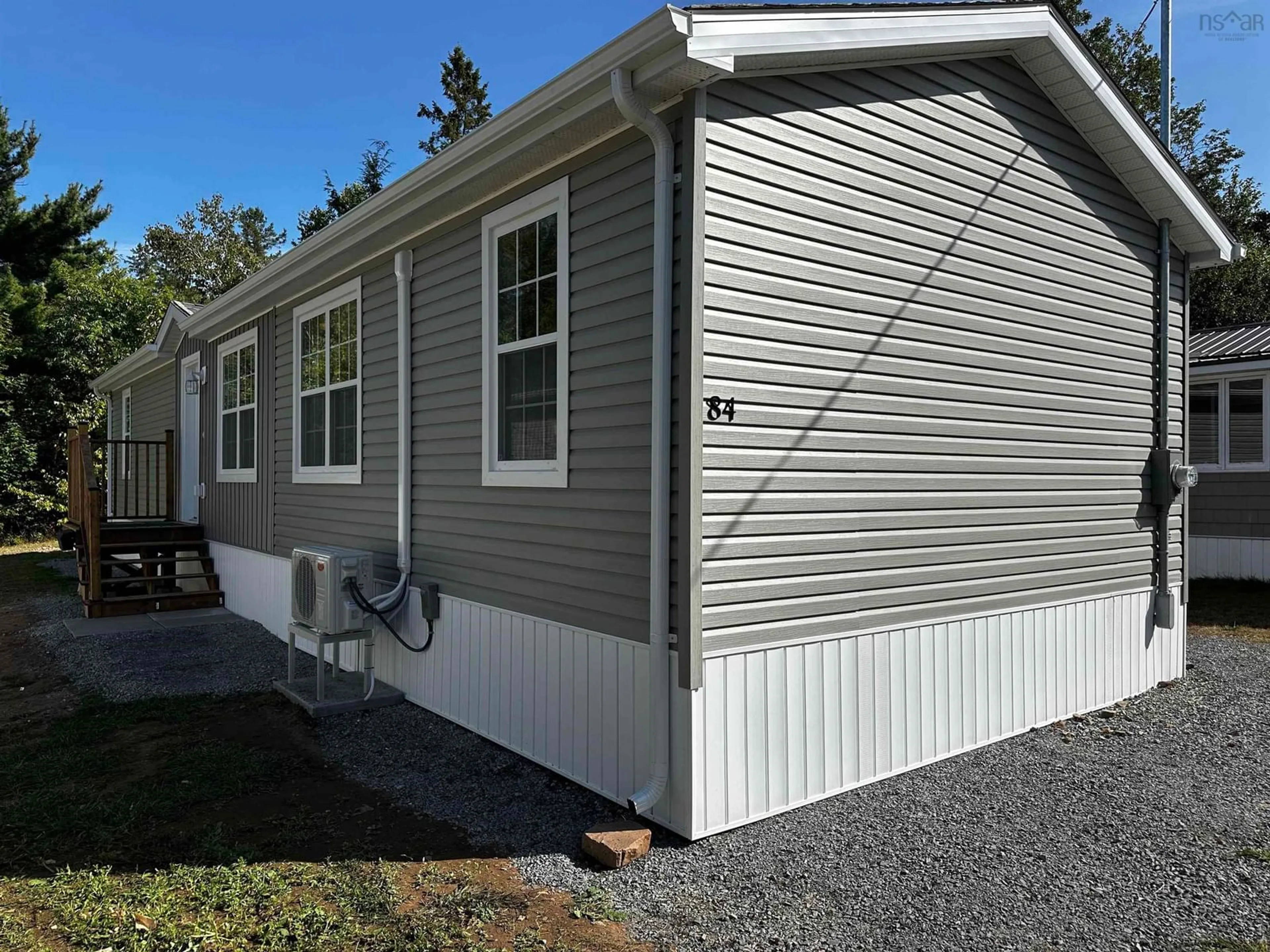 Home with vinyl exterior material, street for 84 Homco Dr, New Minas Nova Scotia B4N 3Y5