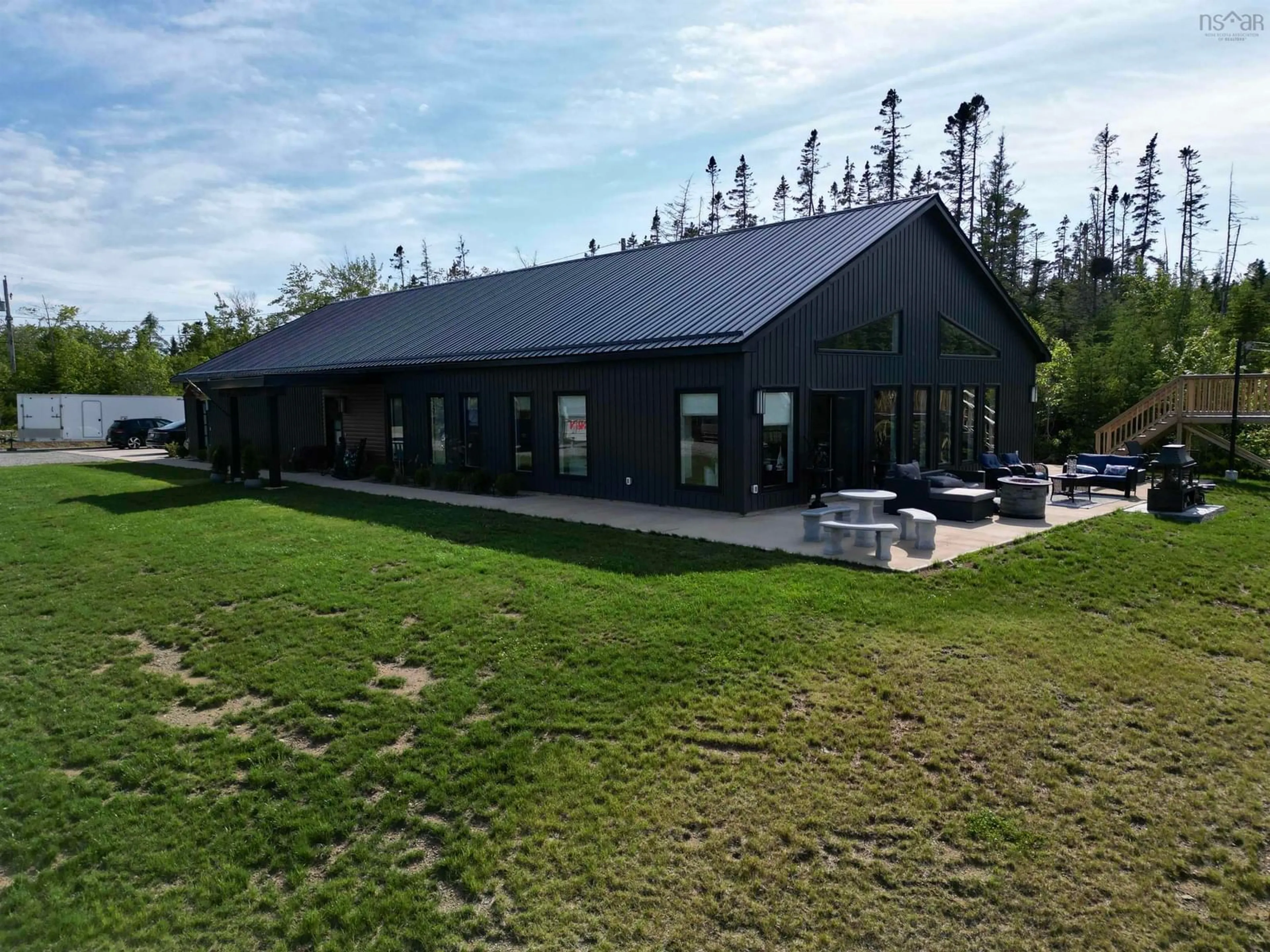 A pic from outside/outdoor area/front of a property/back of a property/a pic from drone, building for 381 Grandiqe Ferry Rd., Louisdale Nova Scotia B0E 1V0