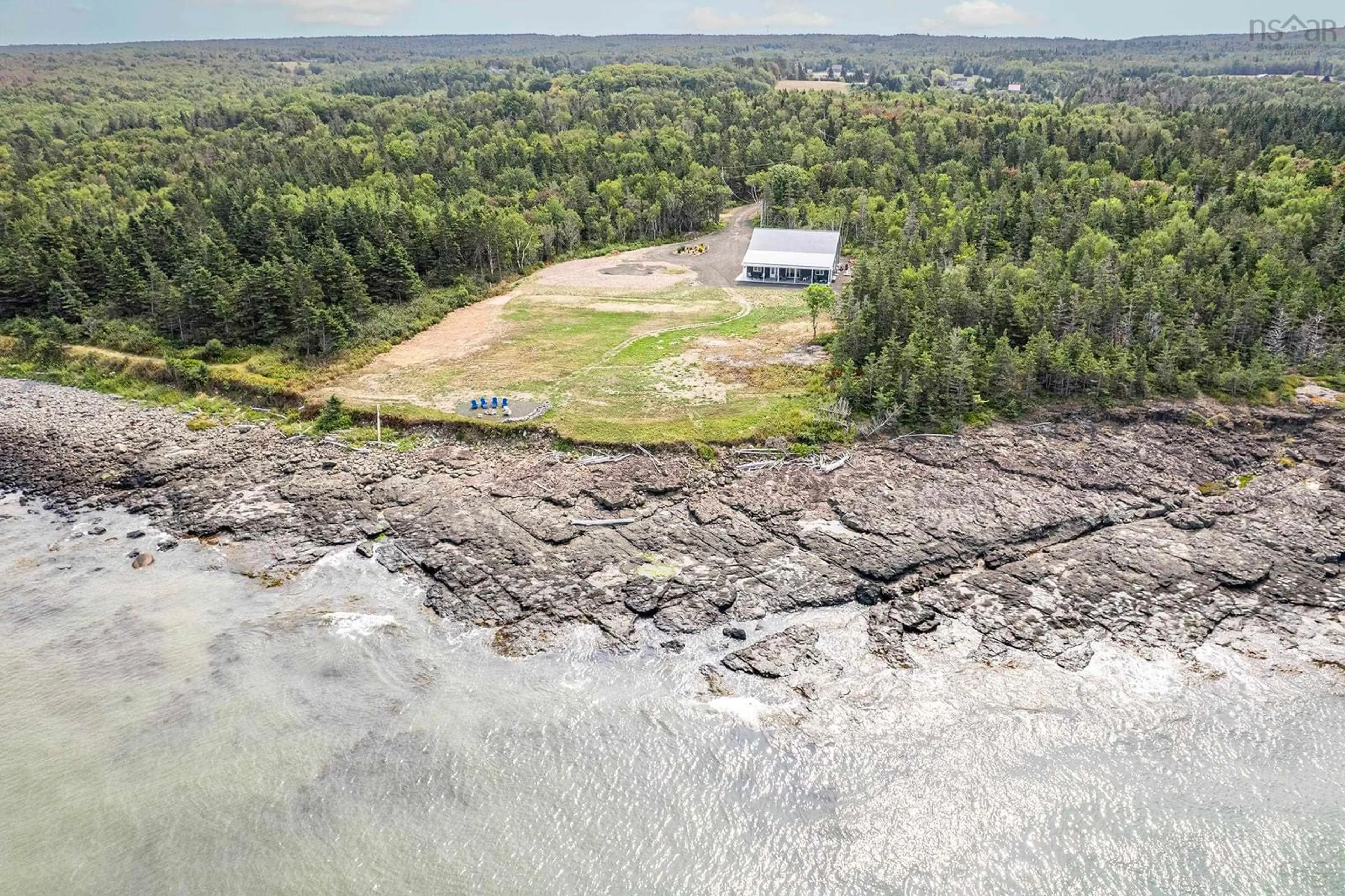 A pic from outside/outdoor area/front of a property/back of a property/a pic from drone, water/lake/river/ocean view for 2001 Hampton Mountain Rd, Hampton Nova Scotia B0S 1L0