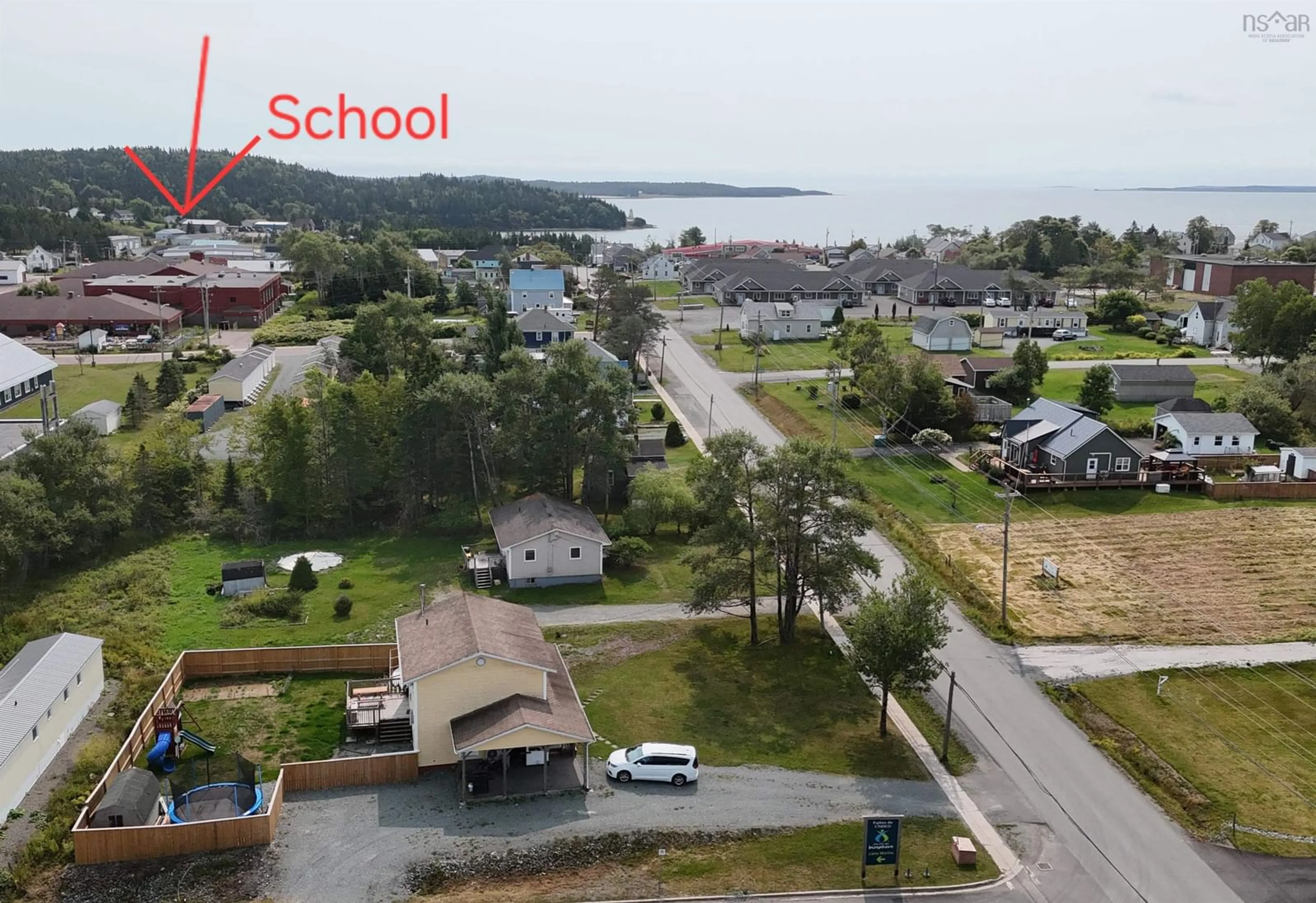A pic from outside/outdoor area/front of a property/back of a property/a pic from drone, street for 9307 Pepperell St, St. Peter's Nova Scotia B0E 3B0