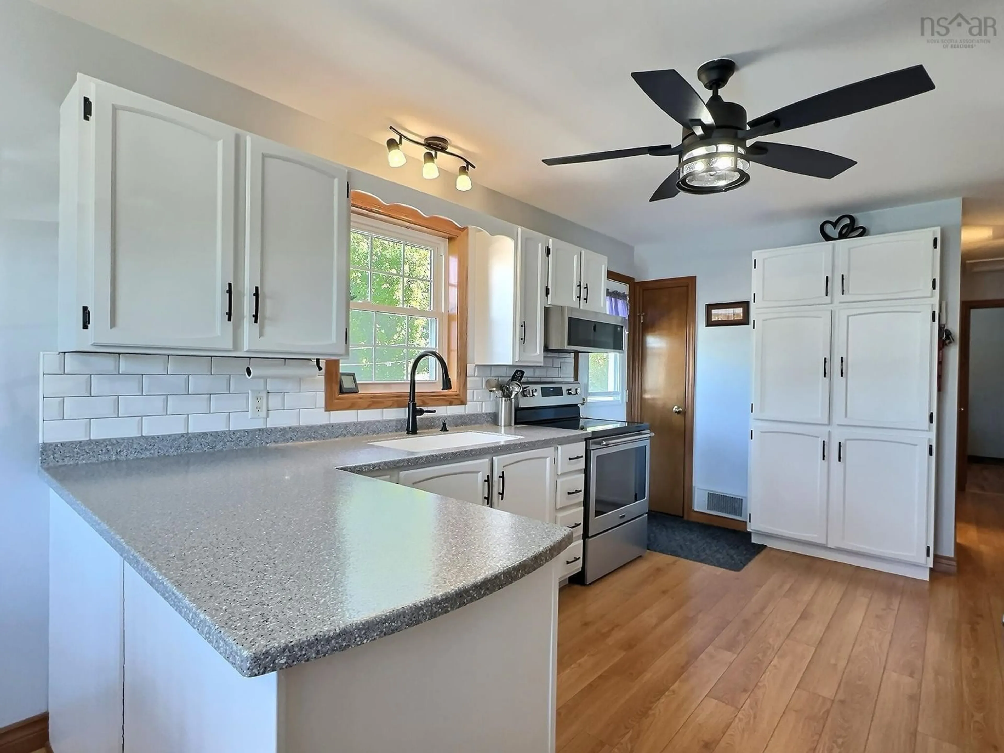 Open concept kitchen, ceramic/tile floor for 12779 2 Hwy, Lower Onslow Nova Scotia B6L 5E7