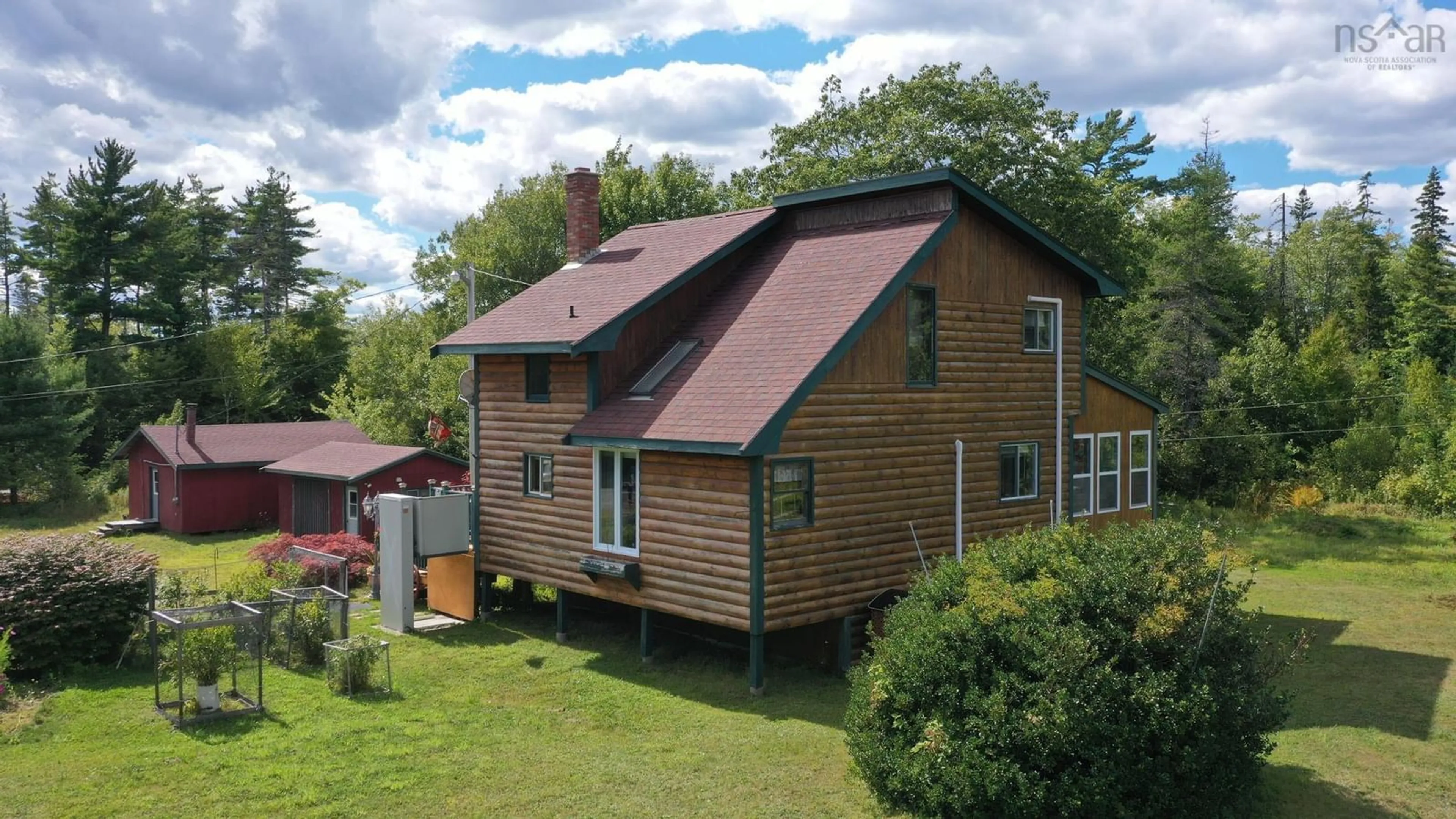 A pic from outside/outdoor area/front of a property/back of a property/a pic from drone, building for 1214 Old Port Mouton Rd, White Point Nova Scotia B0T 1G0