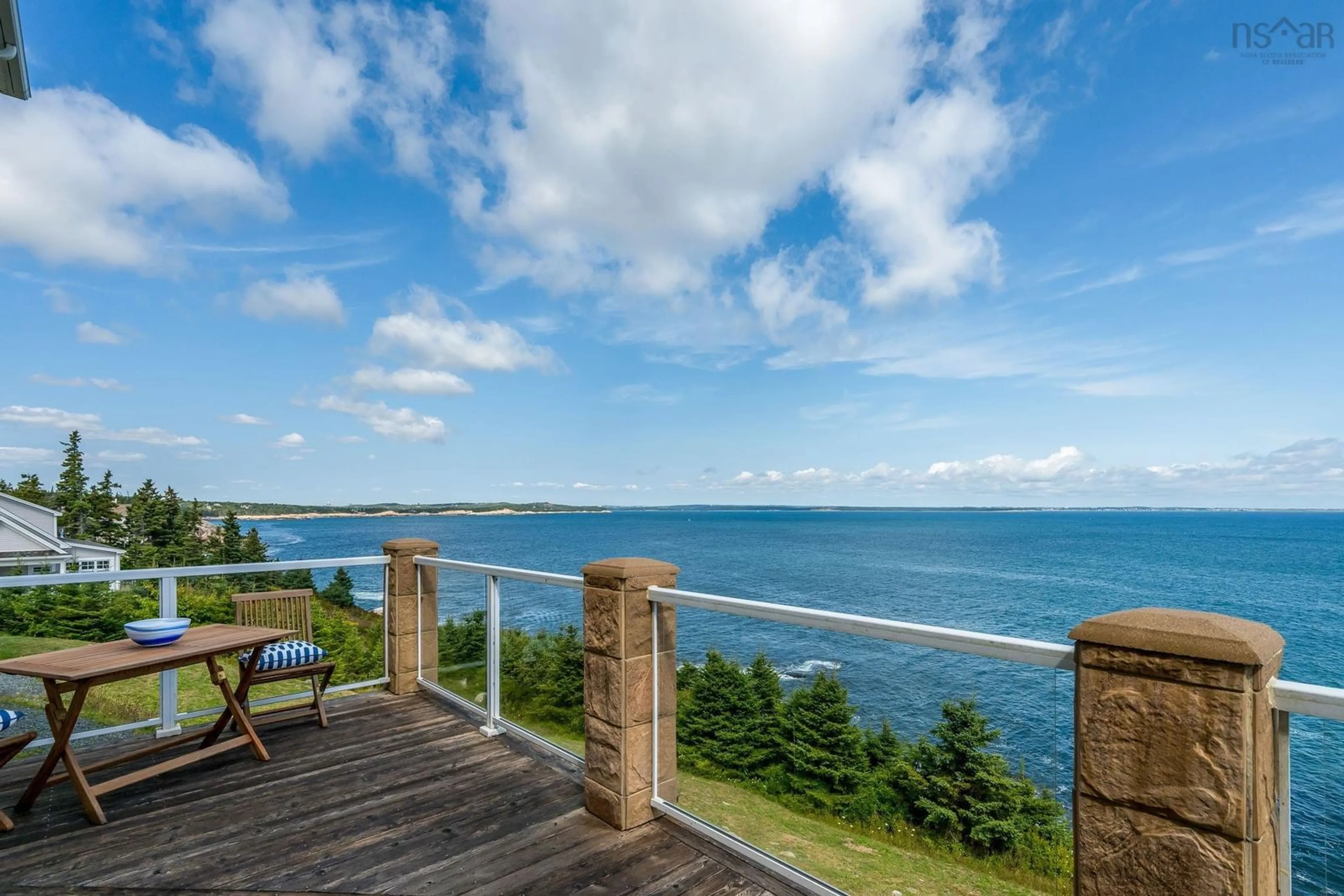 Patio, water/lake/river/ocean view for 73 Kestrel Crt, Halibut Bay Nova Scotia B3V 1P5