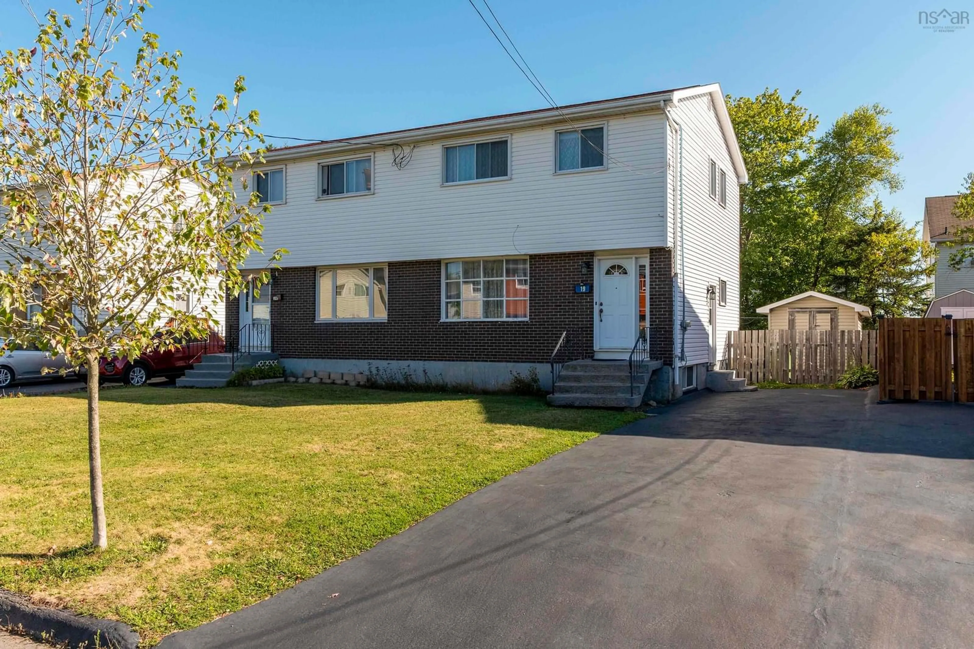 Home with vinyl exterior material, street for 19 Marilyn Dr, Dartmouth Nova Scotia B2Y 3X8