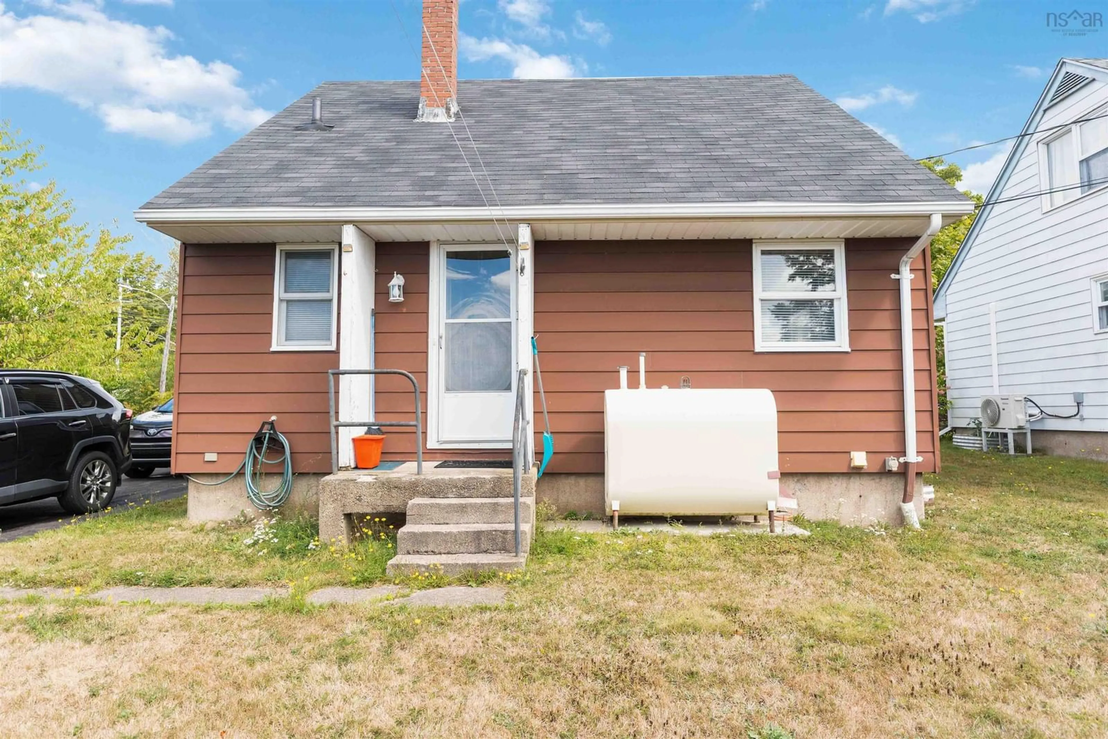 Home with vinyl exterior material, street for 1 Hillside Dr, Cornwallis Park Nova Scotia B0S 1H0