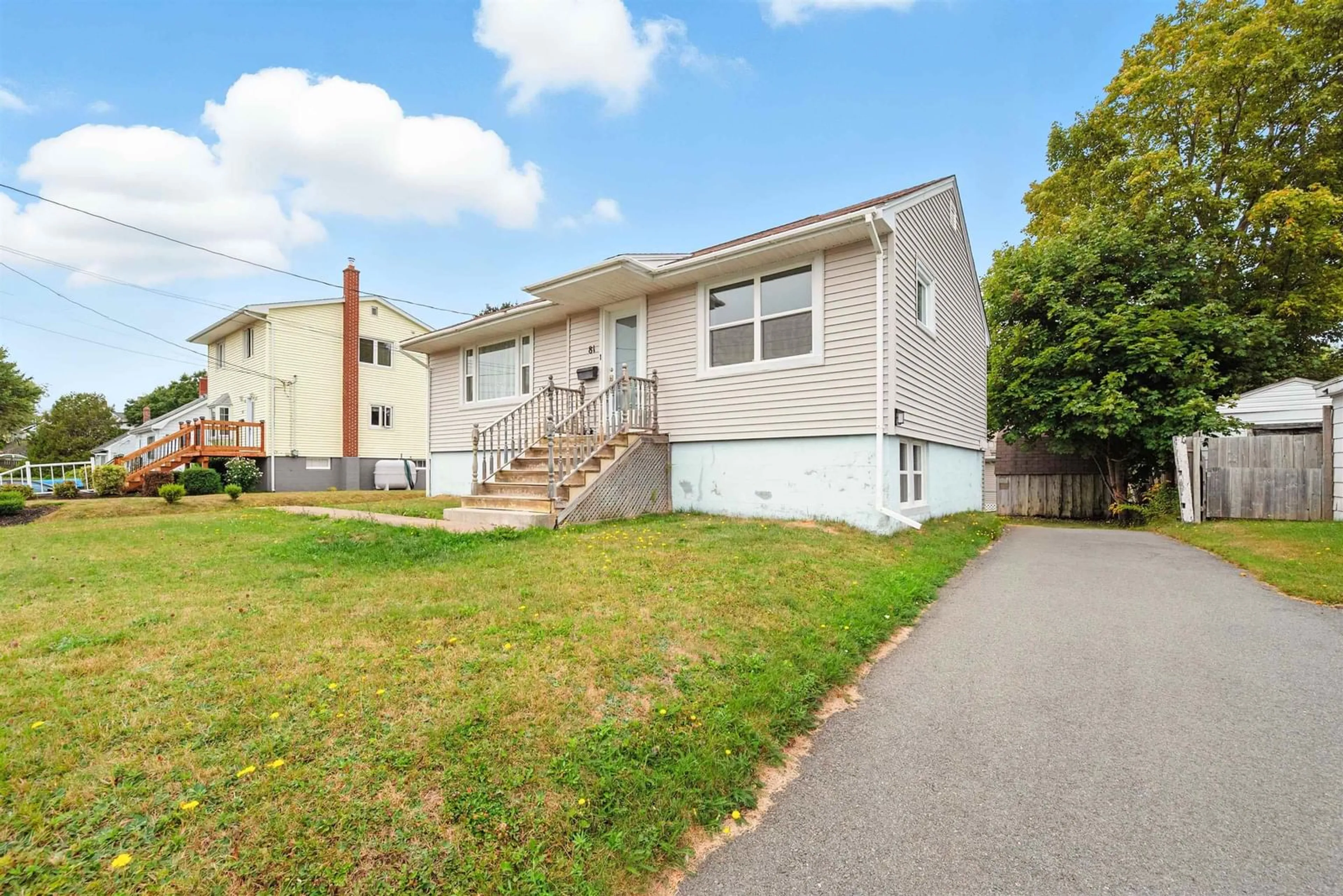 Home with vinyl exterior material, street for 81 Adelaide Ave, Fairview Nova Scotia B3N 2N9