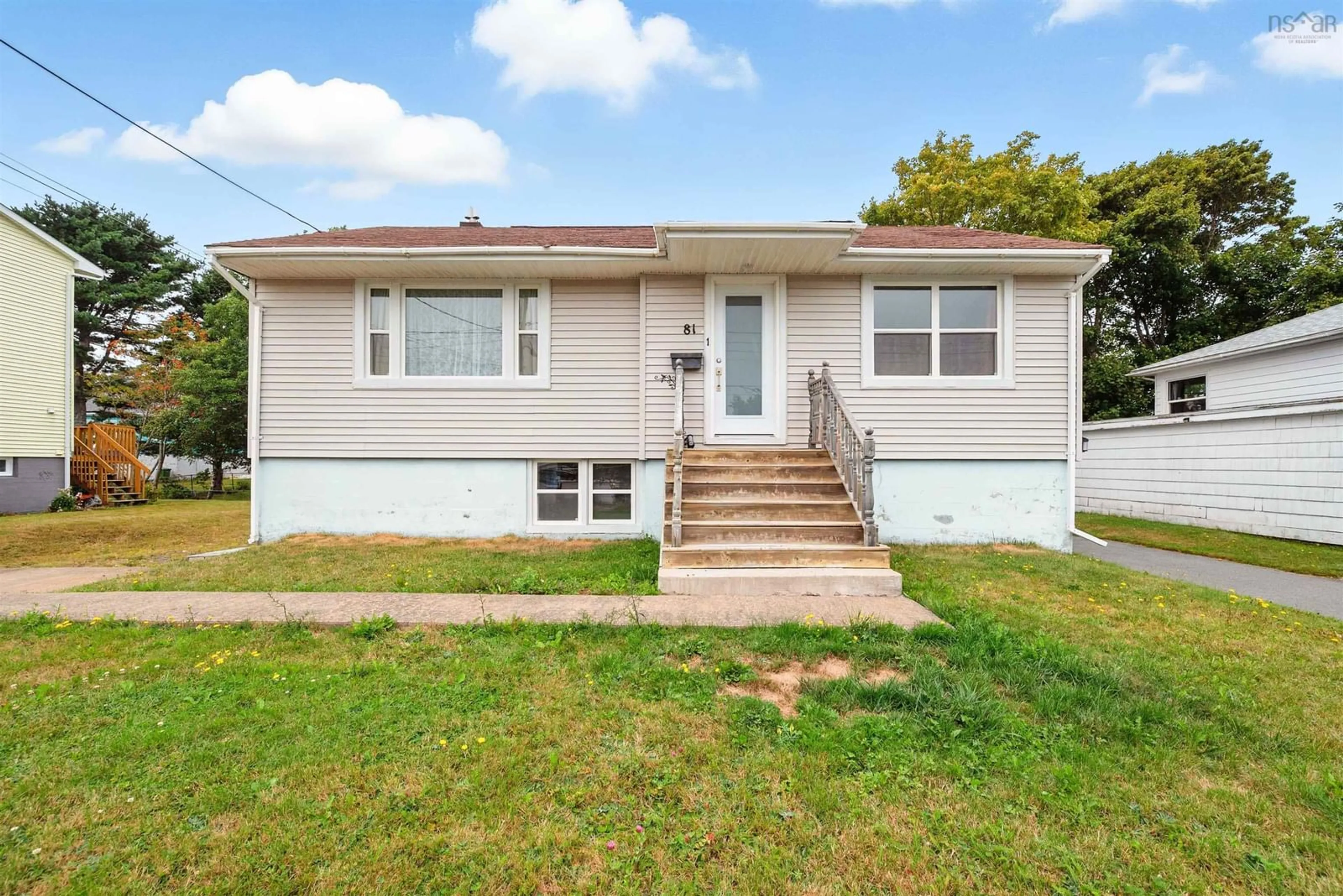 Home with vinyl exterior material, street for 81 Adelaide Ave, Fairview Nova Scotia B3N 2N9