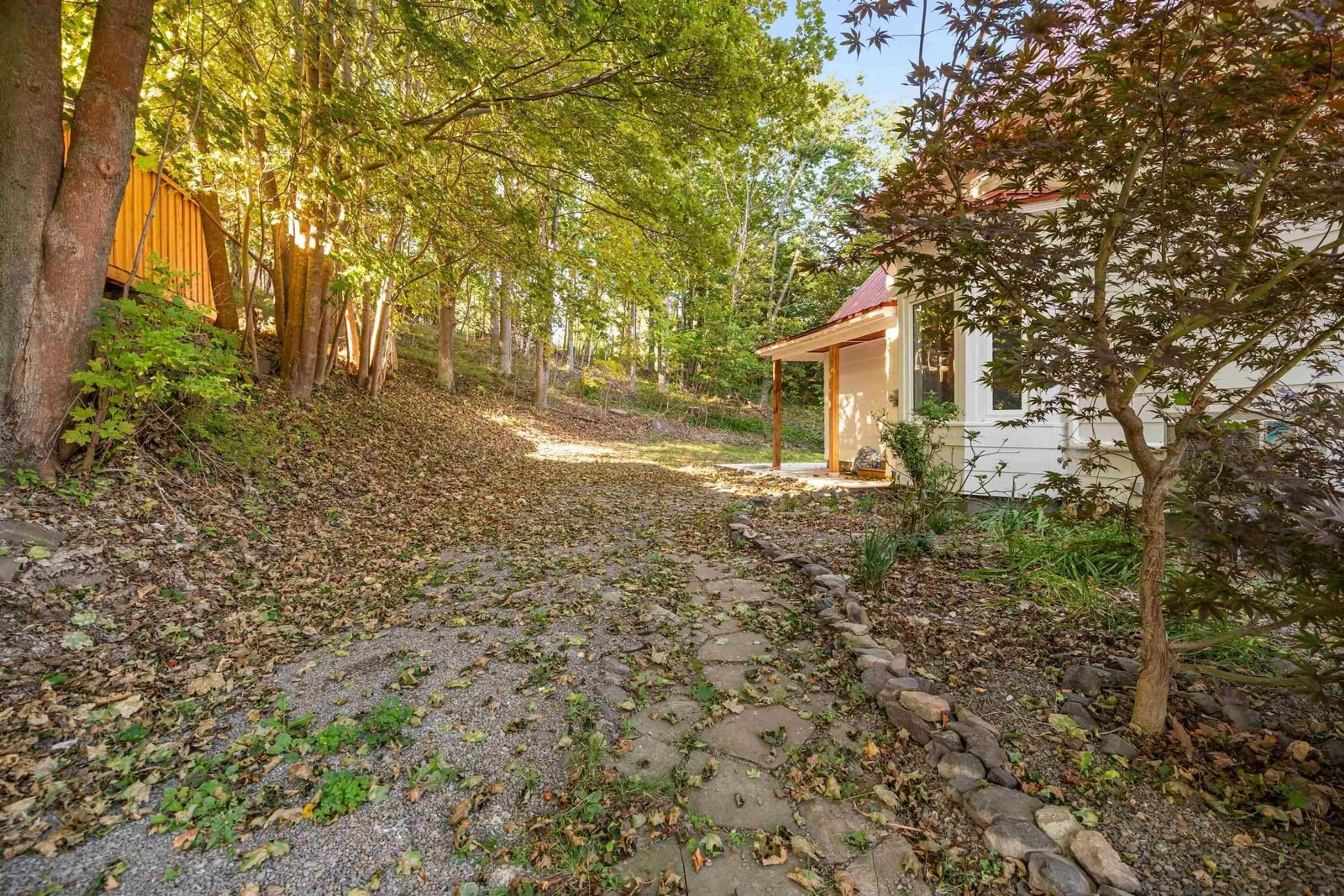 Patio, forest/trees view for 84 Elm St, New Glasgow Nova Scotia B2H 1X4
